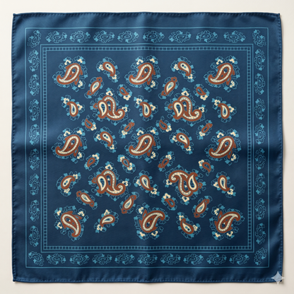 Fazzoletto da taschino CACHEMIRE in seta twill stampata