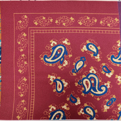 Fazzoletto da taschino CACHEMIRE in seta twill stampata