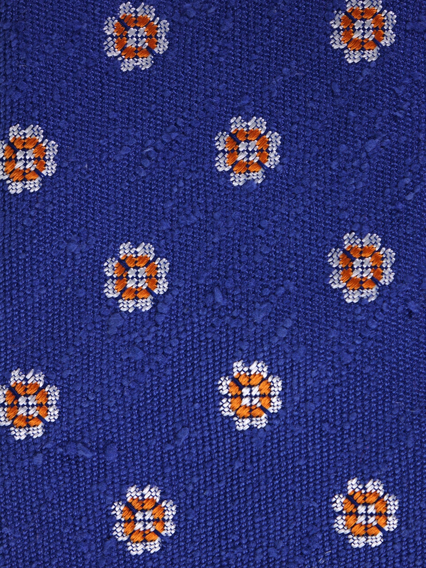 Tie 3 Folds electric blue ROYAL Shantung silk