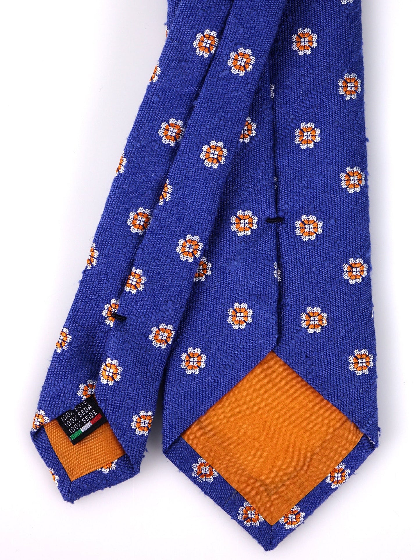 Tie 3 Folds electric blue ROYAL Shantung silk