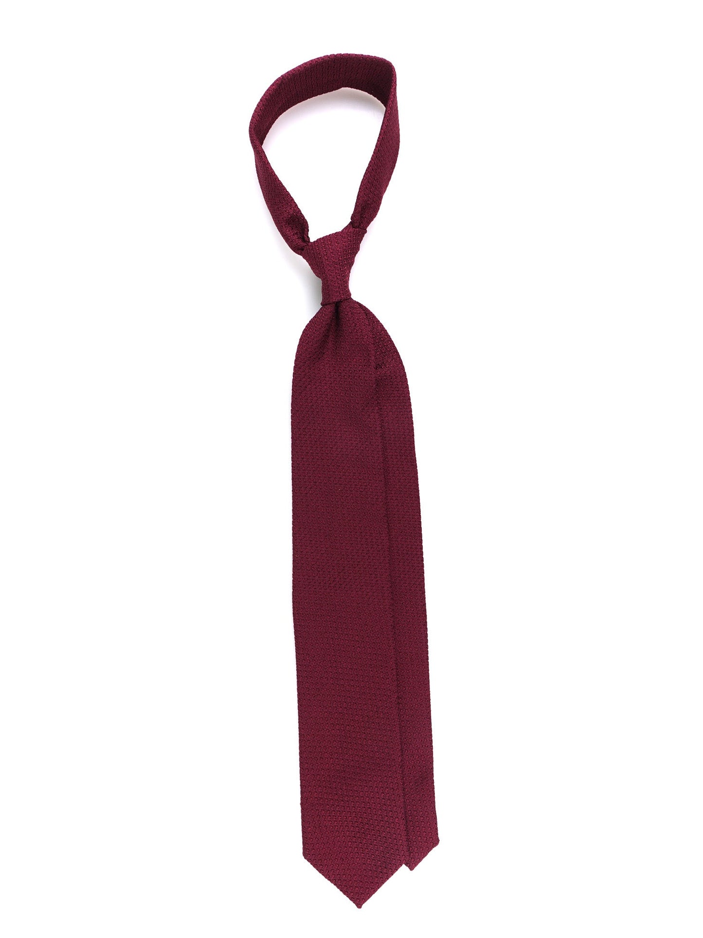 REDHOOD 3-Fold Burgundy Silk Genadine Tie