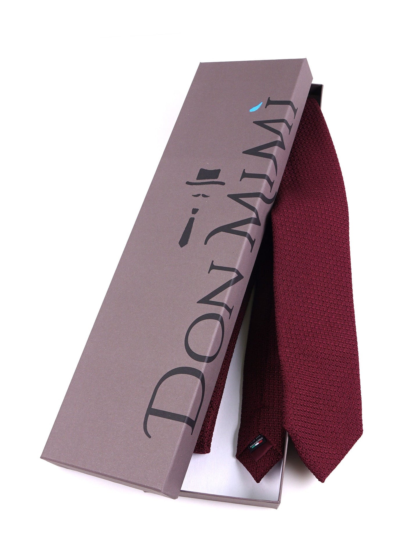 REDHOOD 3-Fold Burgundy Silk Genadine Tie