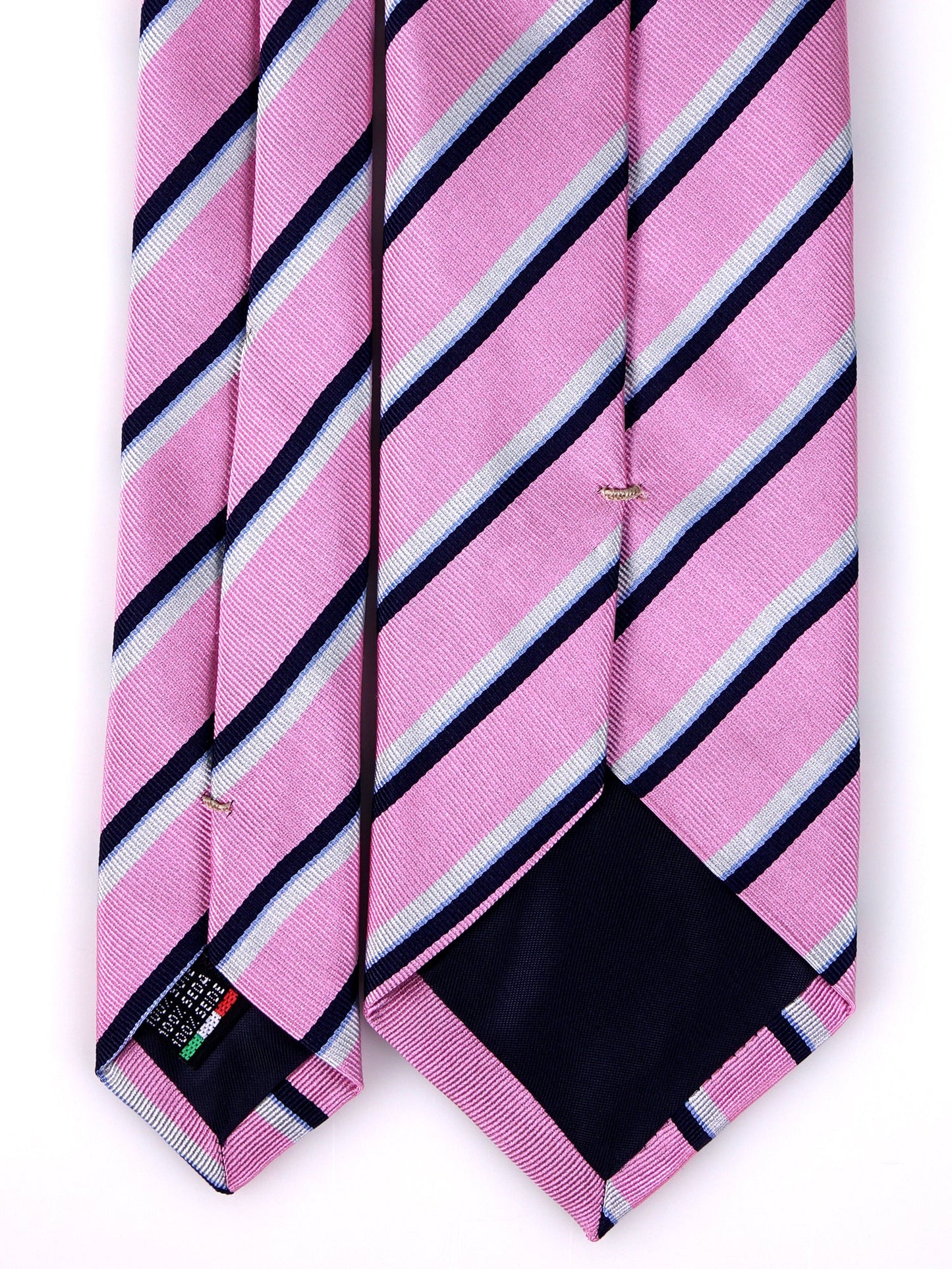 RINA 3-fold tie in pink woven silk