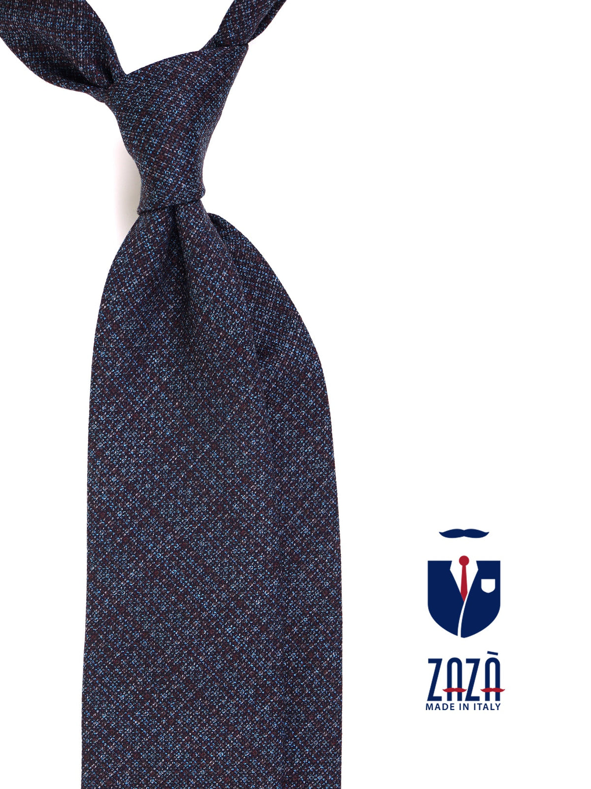 Multicolor pure wool 3-fold tie RIOMEN