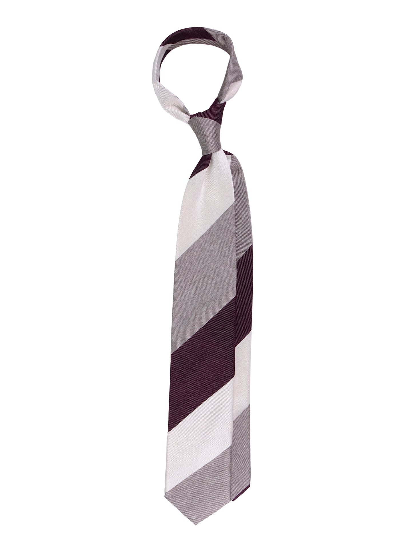ROCKY 3-fold tie in Bordeaux jacquard silk