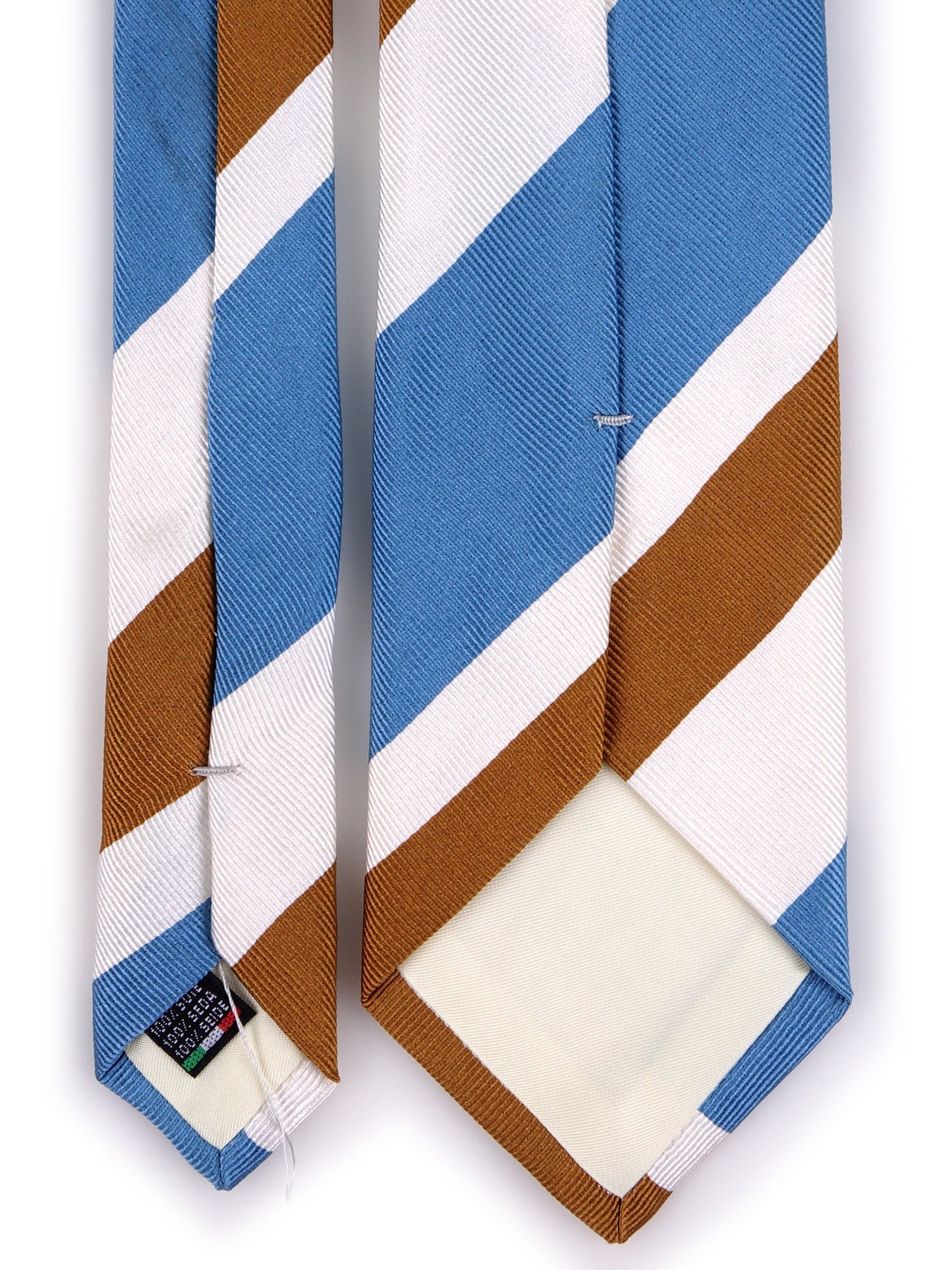 RUE 3-fold Tie in Light Blue Jacquard Silk