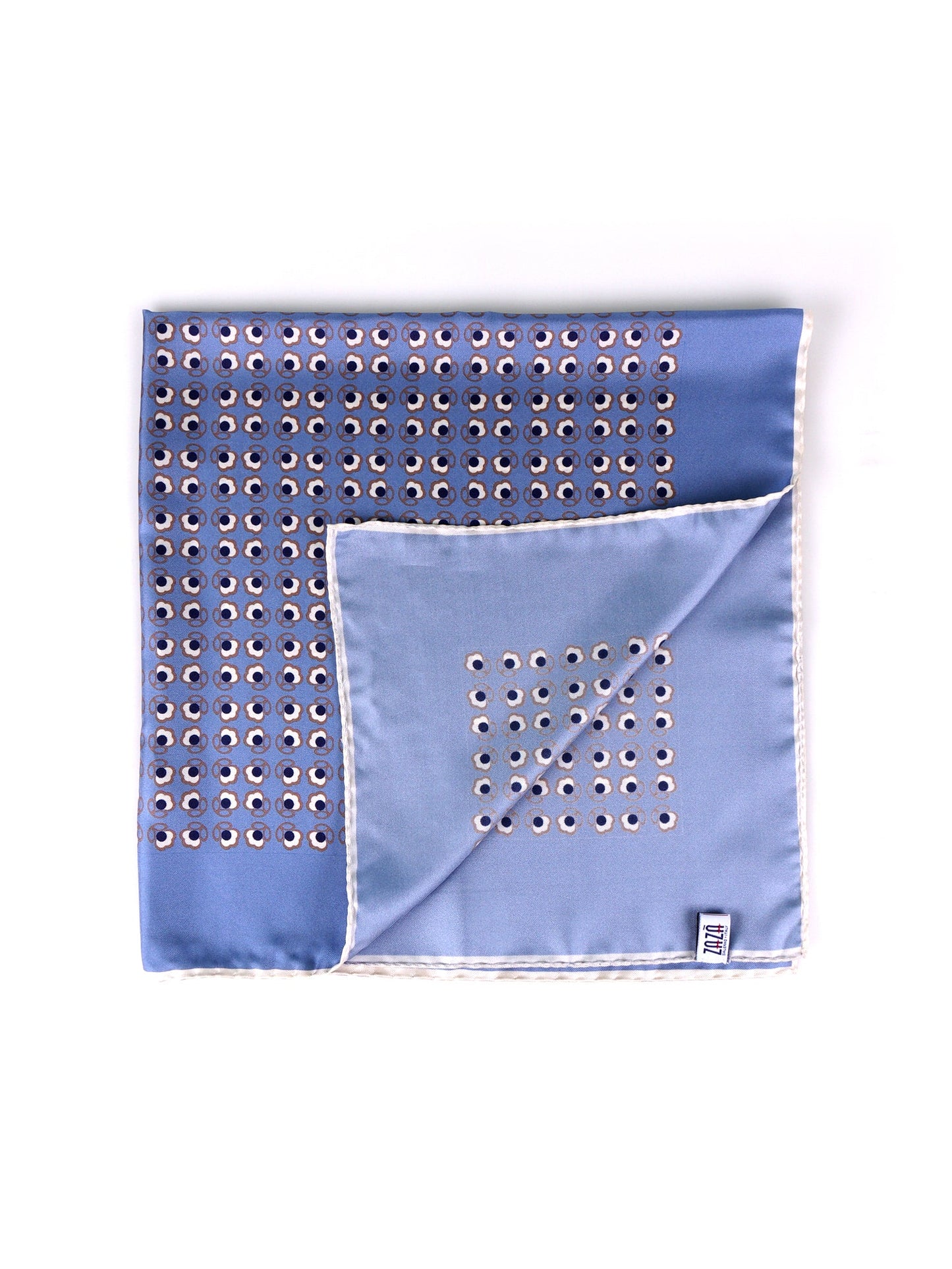 SAME light blue printed silk foulard