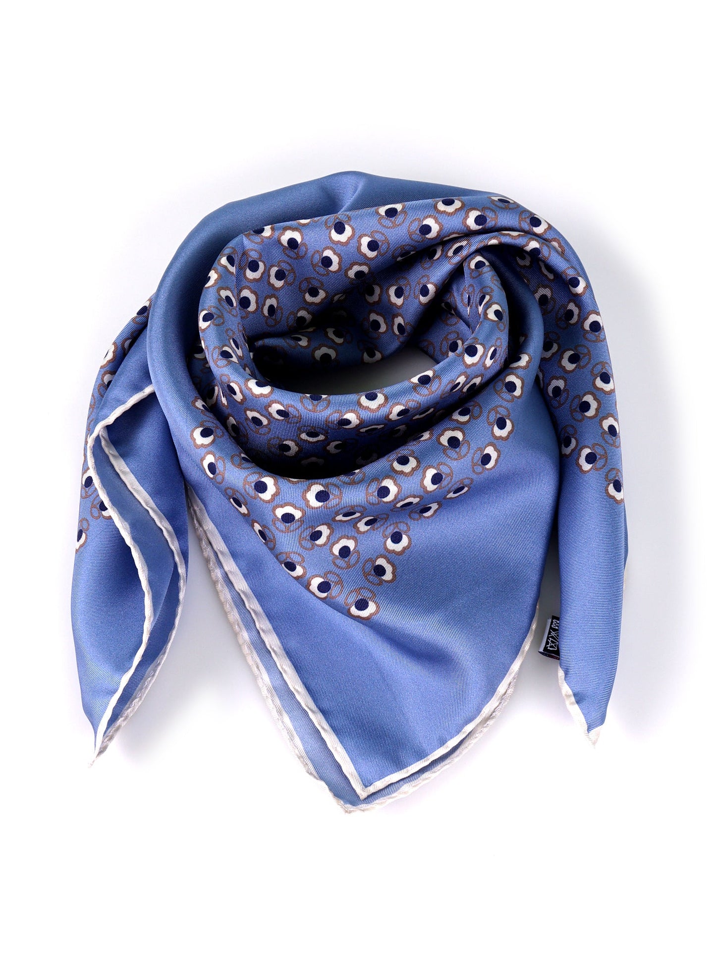 SAME light blue printed silk foulard