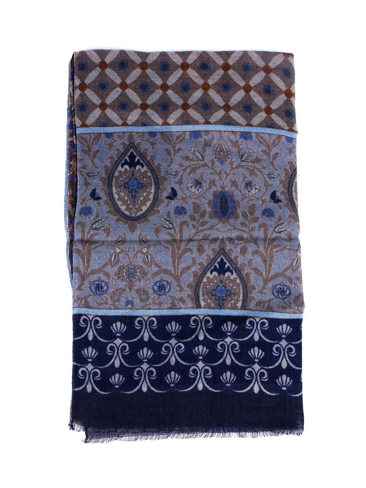 Beige COSIMO scarf in pure wool
