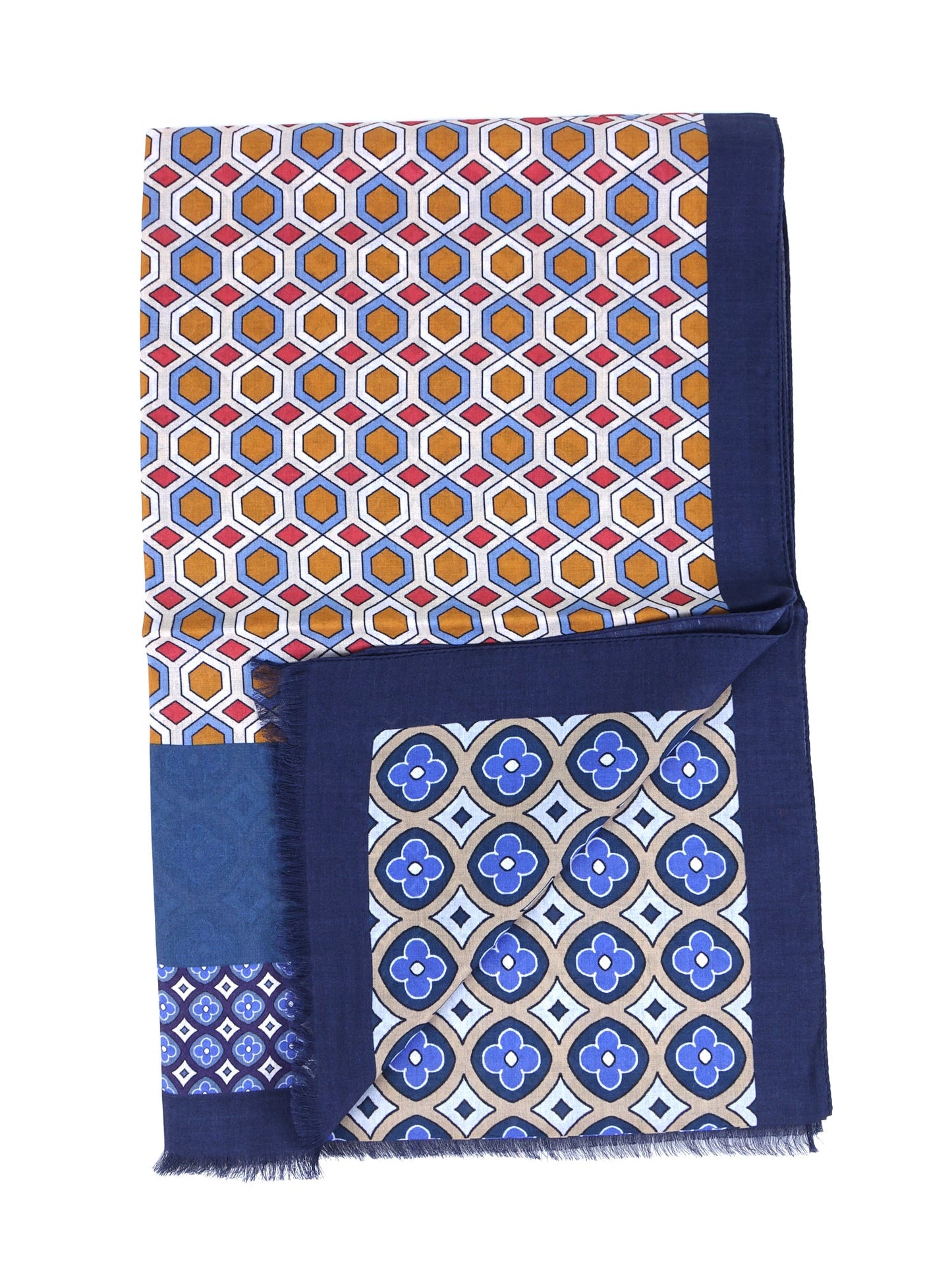 Blue Cotton/Modal Scarf LUDICA