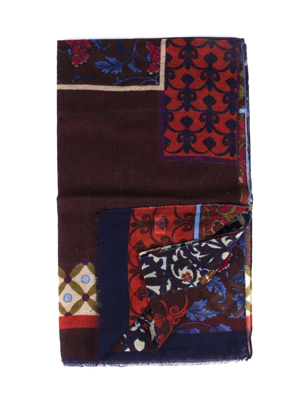 COSIMO Brown Pure Wool Scarf