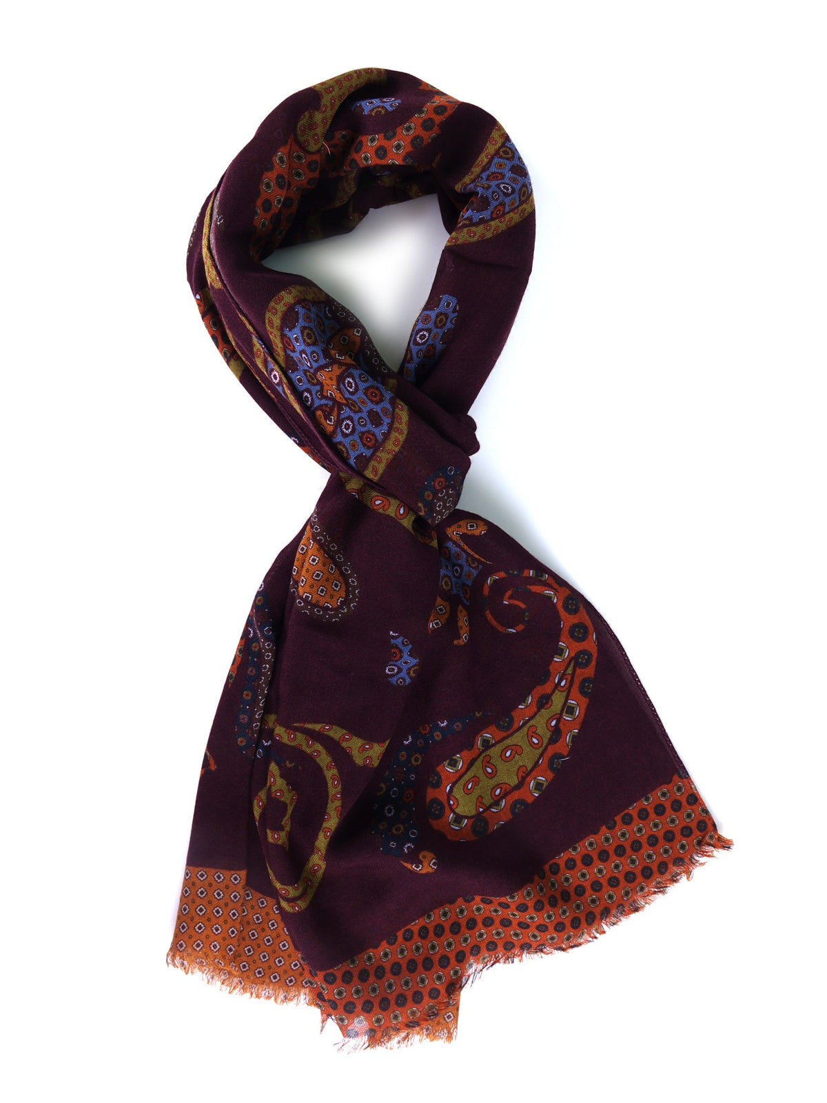 LADIES Burgundy pure wool scarf