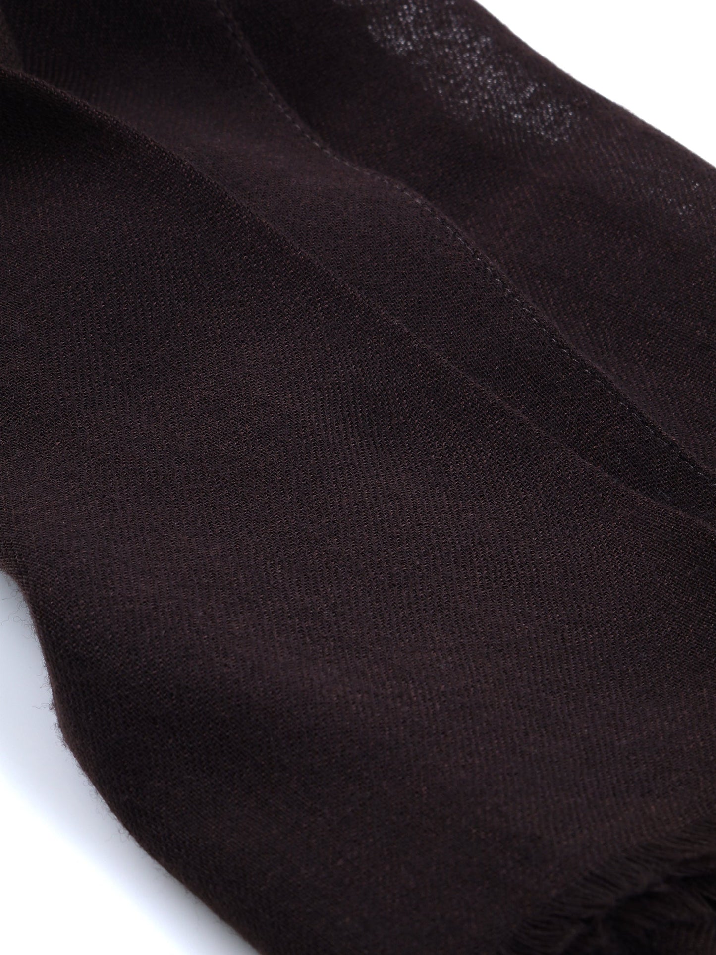 Dark Brown Wool/Silk Scarf SIENNA