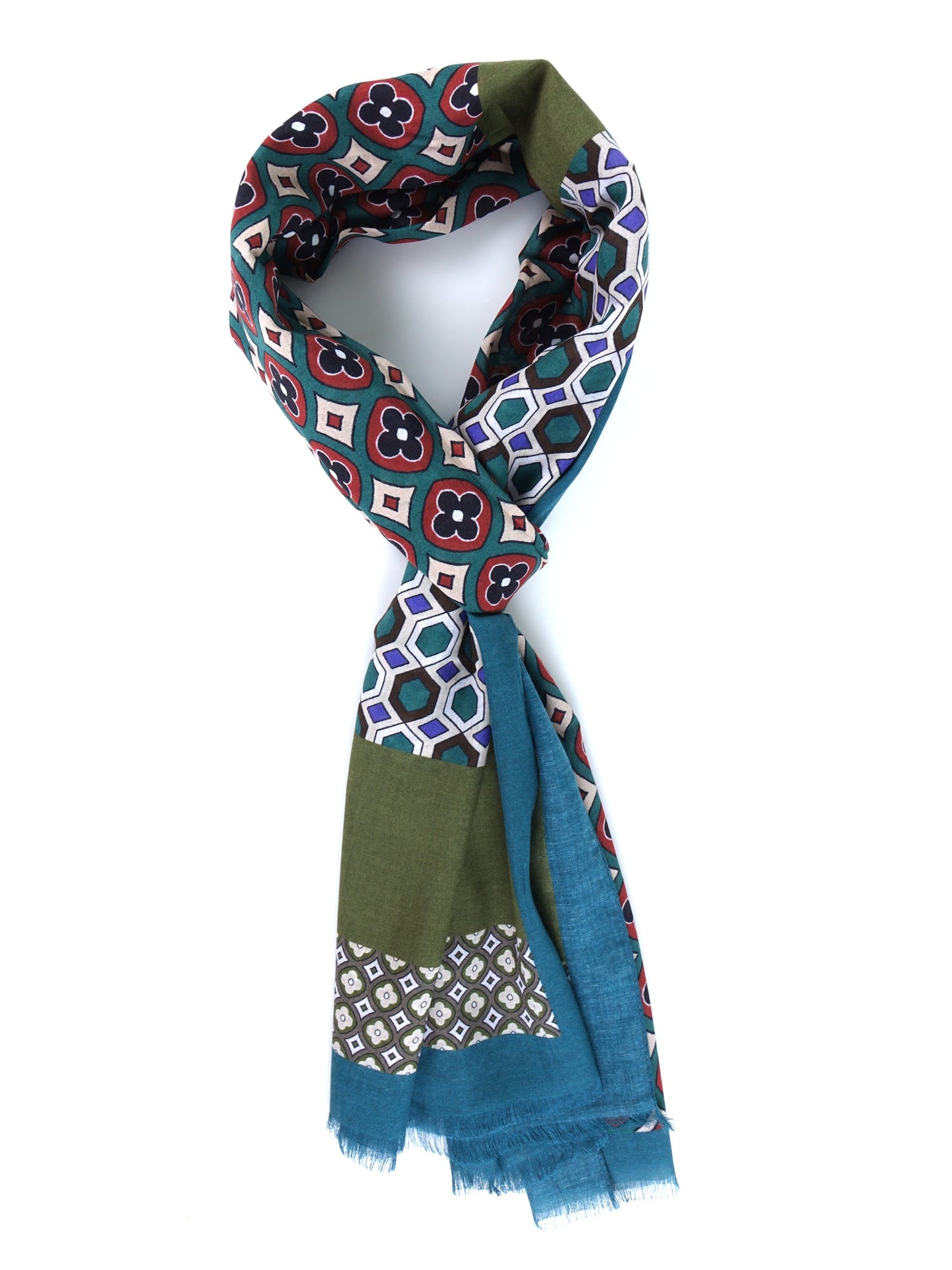 Green Cotton/Modal Scarf LUDICA