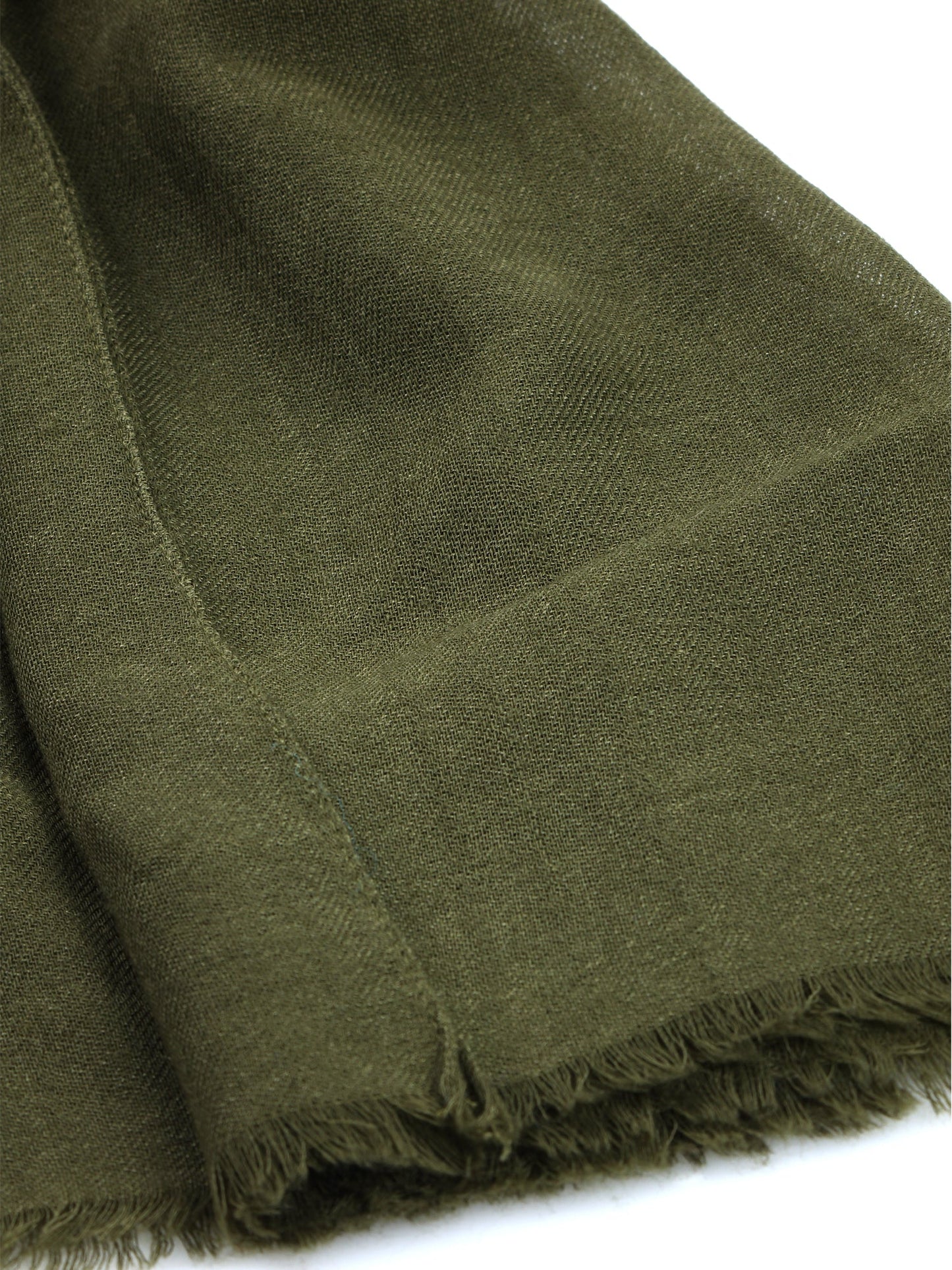 Green Wool/Silk Scarf SIENNA