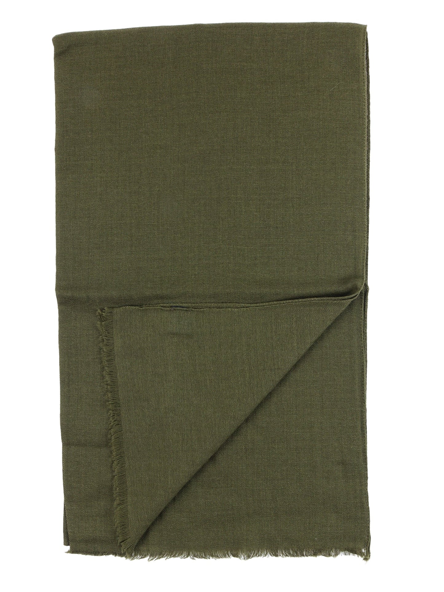 Green Wool/Silk Scarf SIENNA