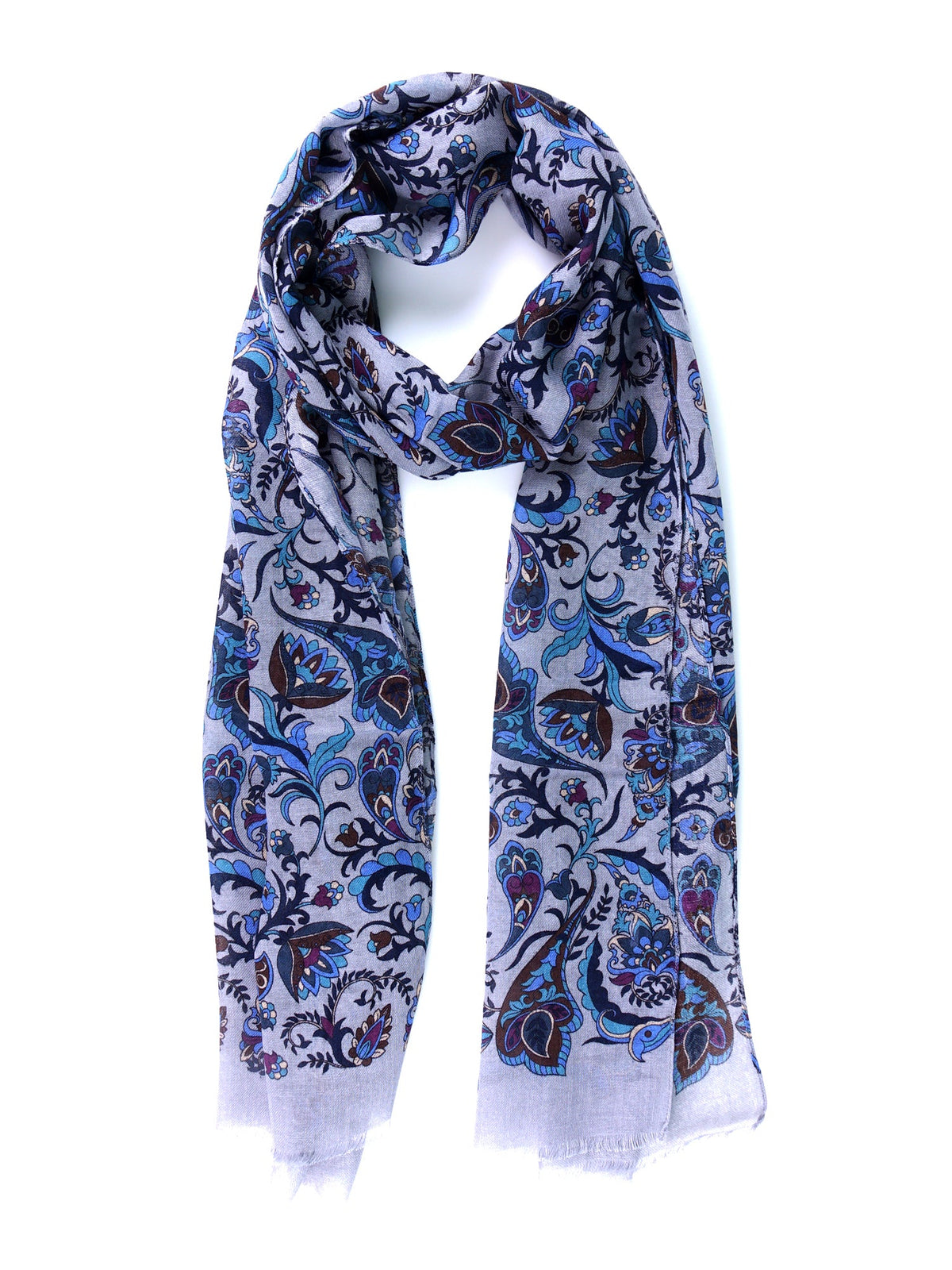 Pure Wool POSTIT Grey Scarf