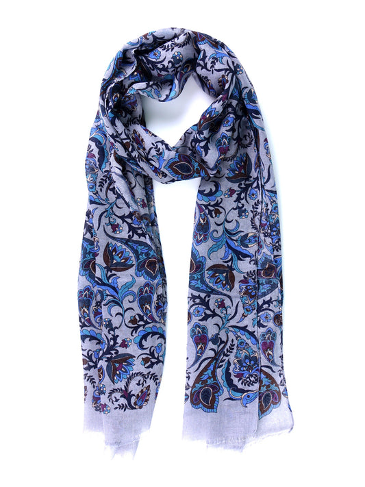 Pure Wool POSTIT Grey Scarf