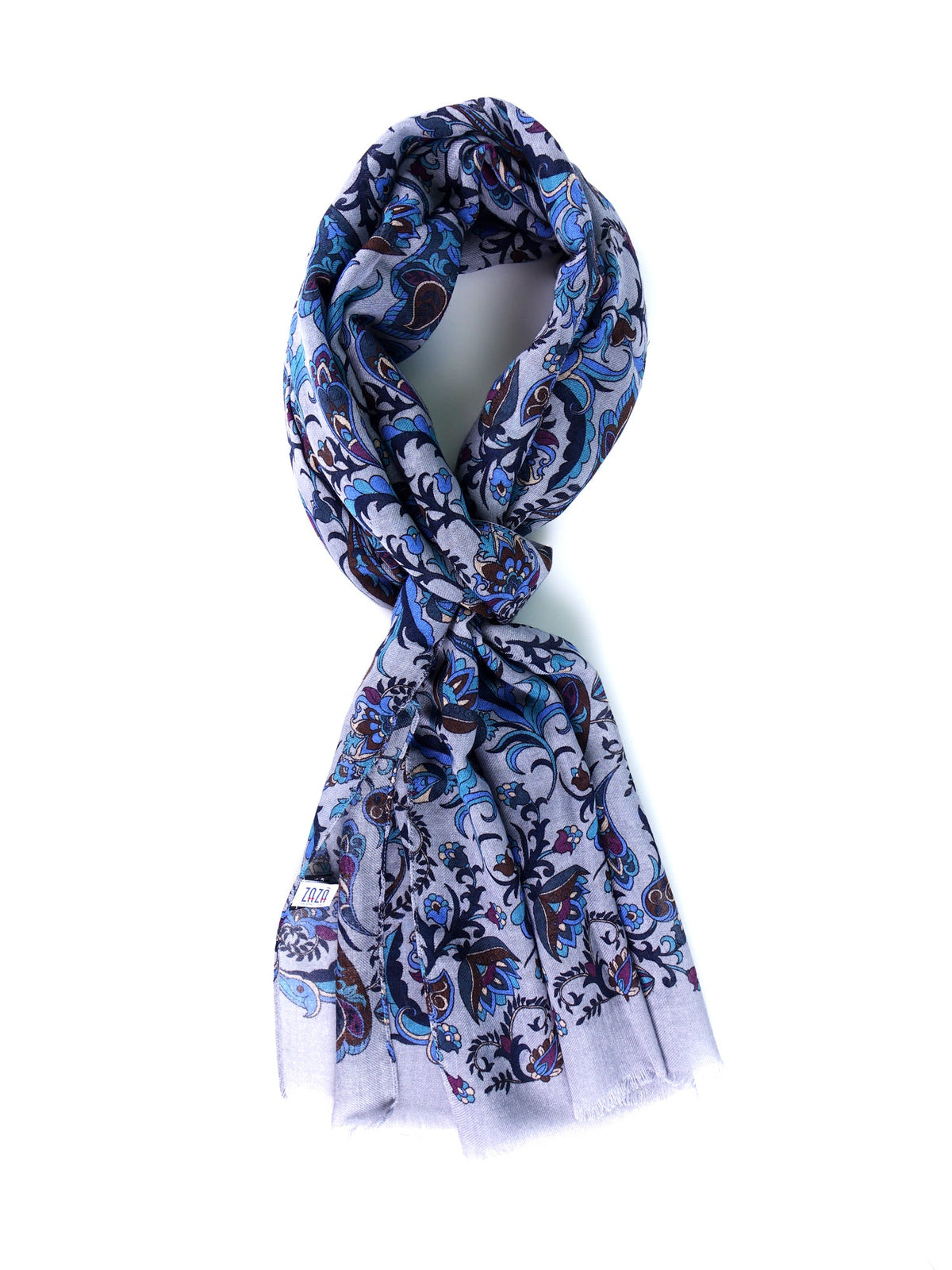 Pure Wool POSTIT Grey Scarf