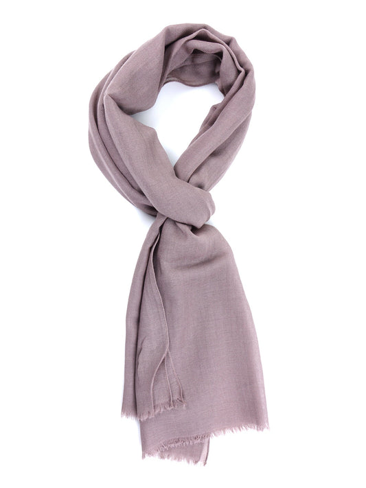 Light Brown Wool/Silk Scarf SIENNA