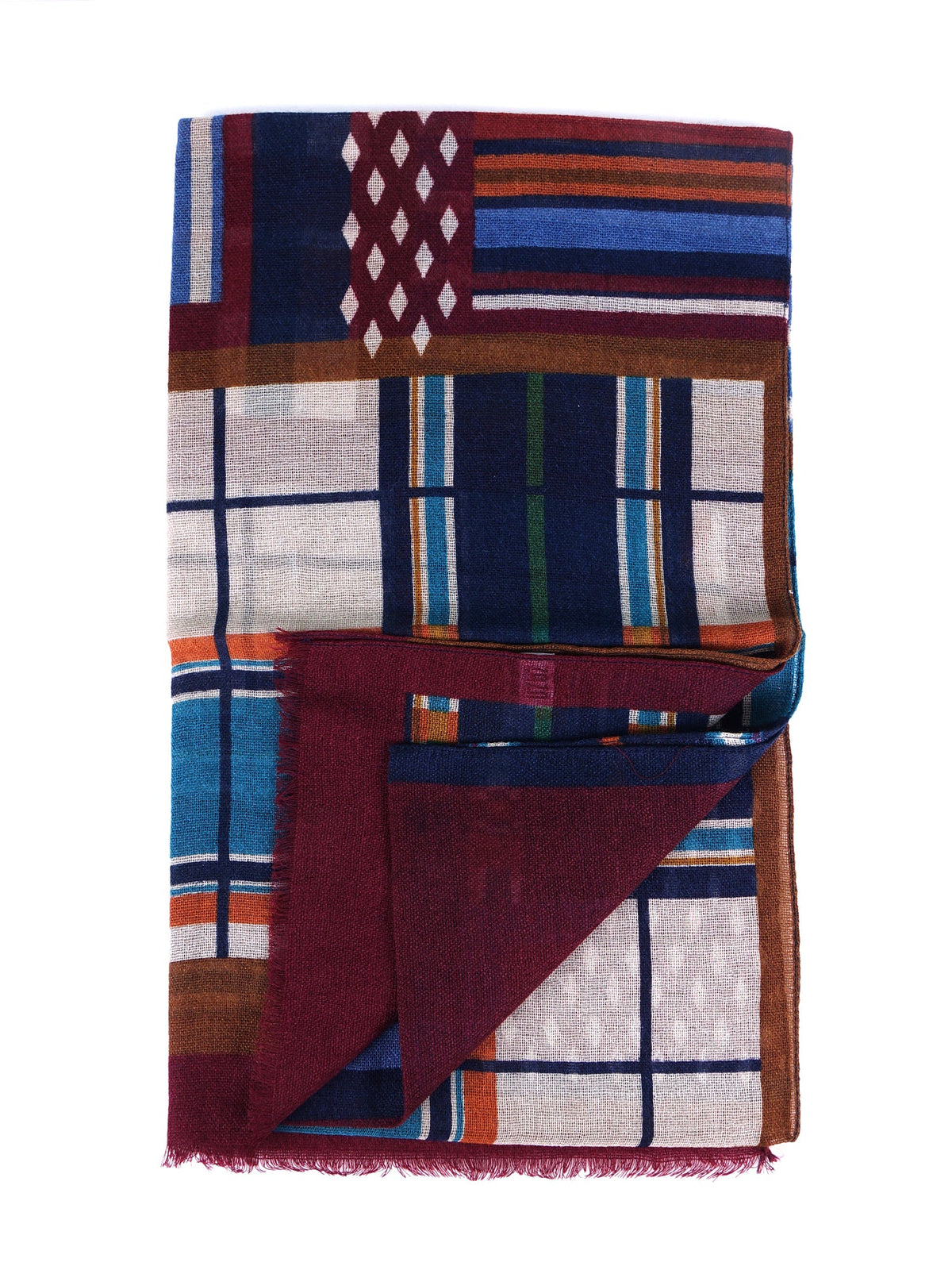 DORIS Multicolor pure wool scarf