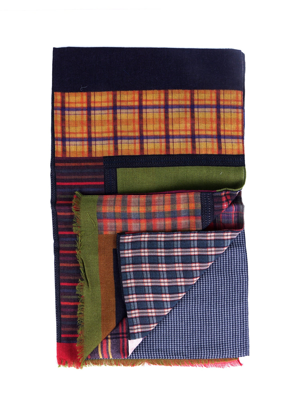 Pure wool STRIPE multicolor scarf