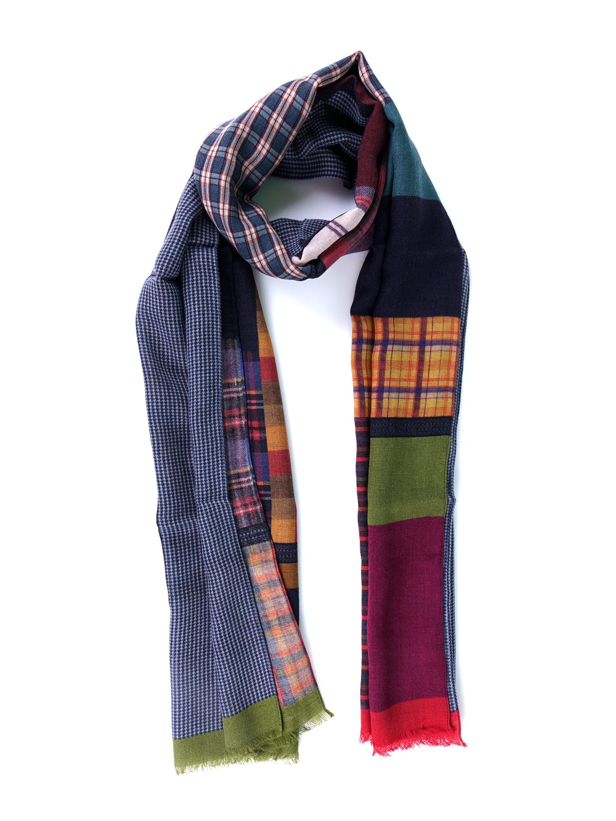 Pure wool STRIPE multicolor scarf