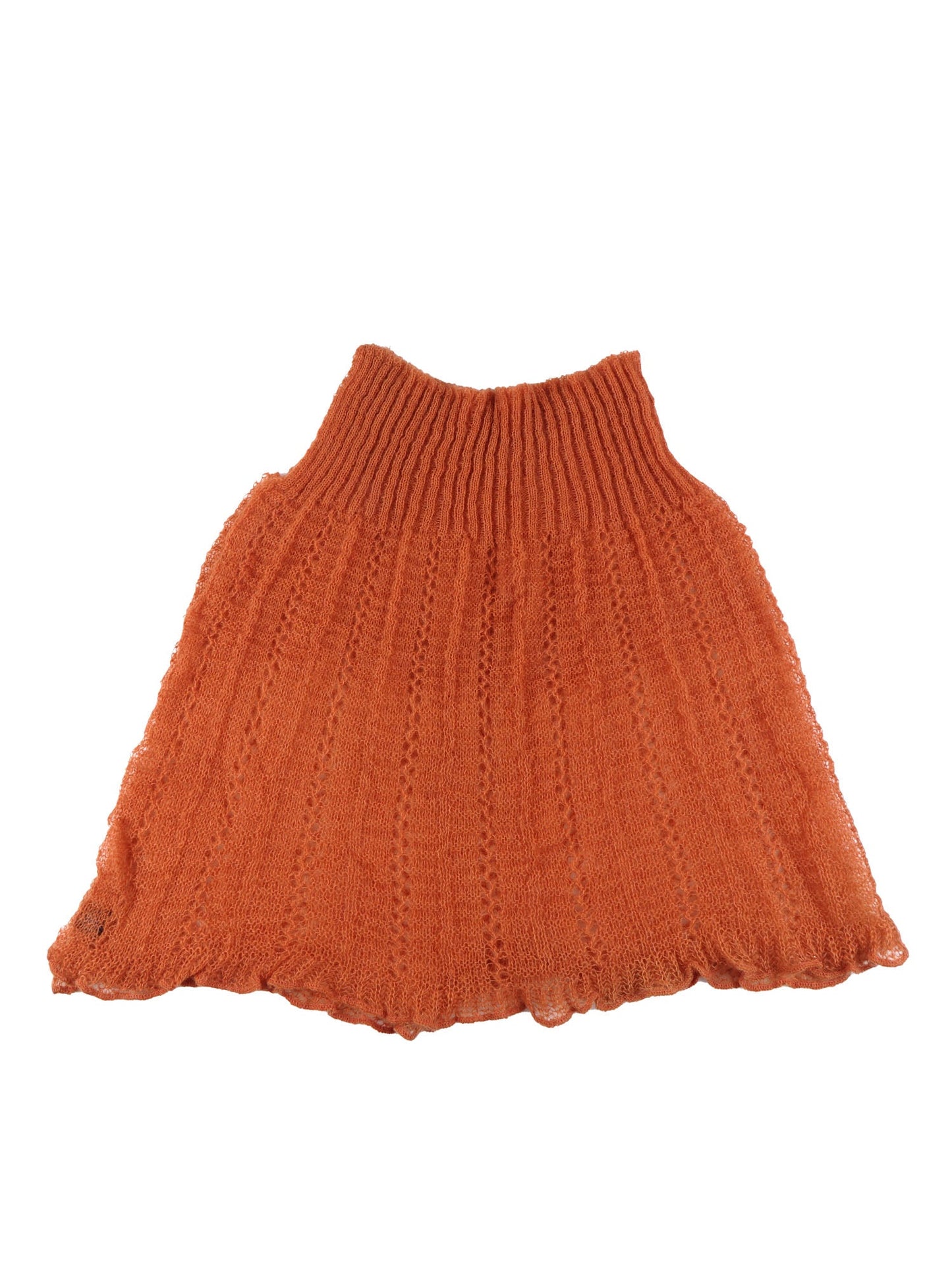 Orange Wool/Polyamide Cape FABULA