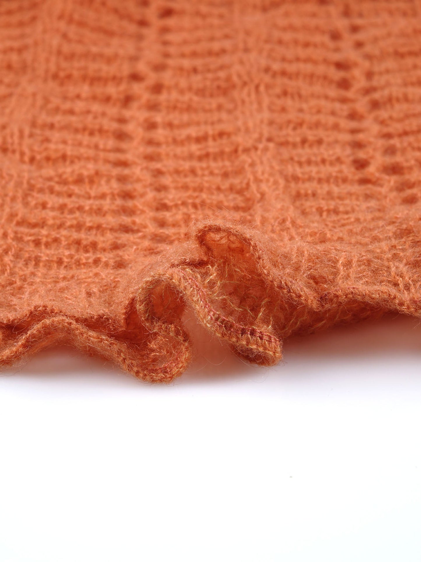 Orange Wool/Polyamide Cape FABULA