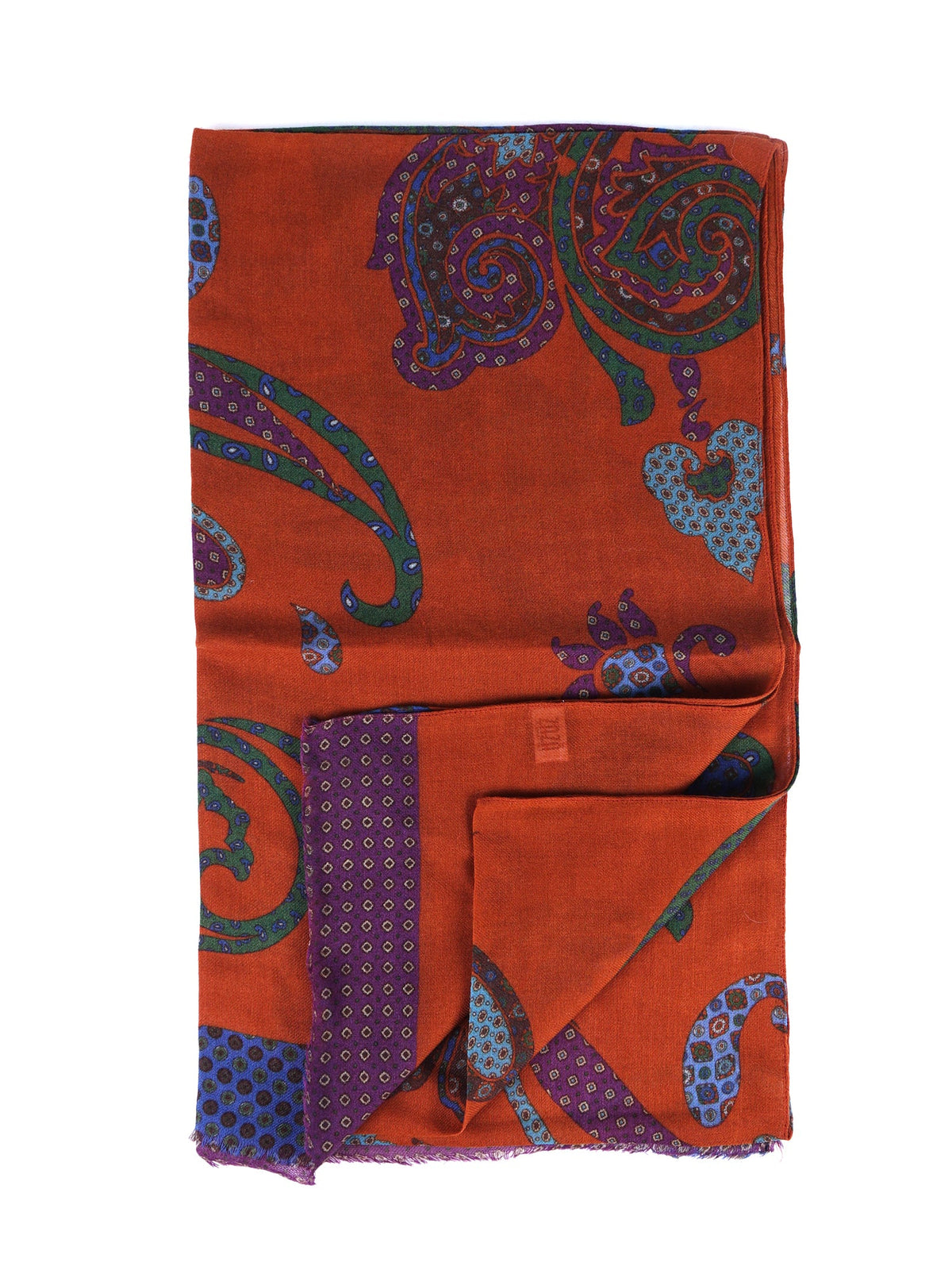 LADIES Orange Pure Wool Scarf