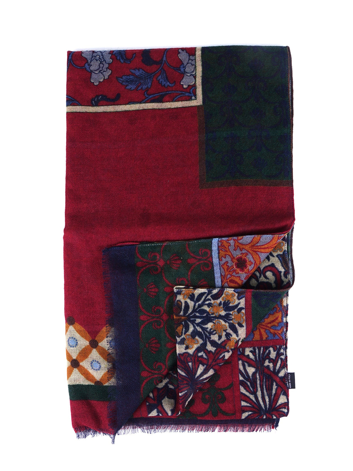 Red COSIMO Scarf in pure wool
