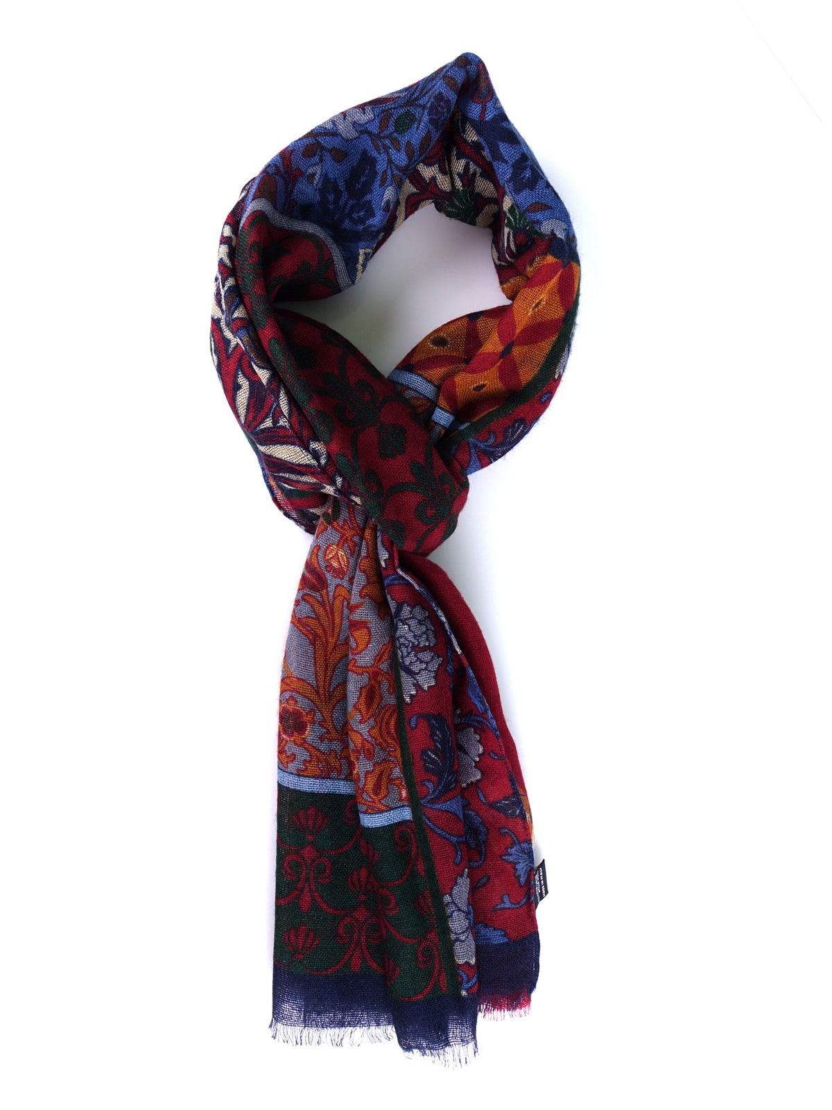 Red COSIMO Scarf in pure wool