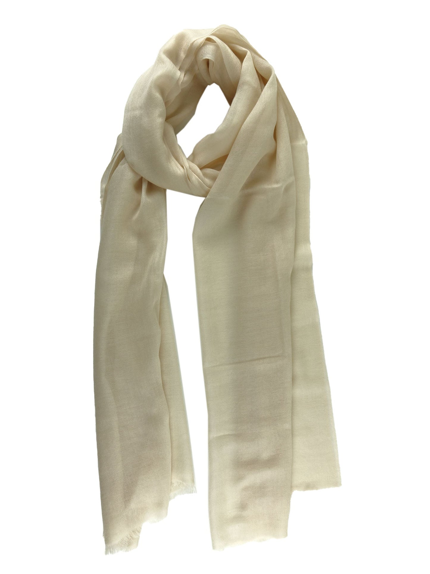 Beige Wool and Cashmere Shawl DIXXIE