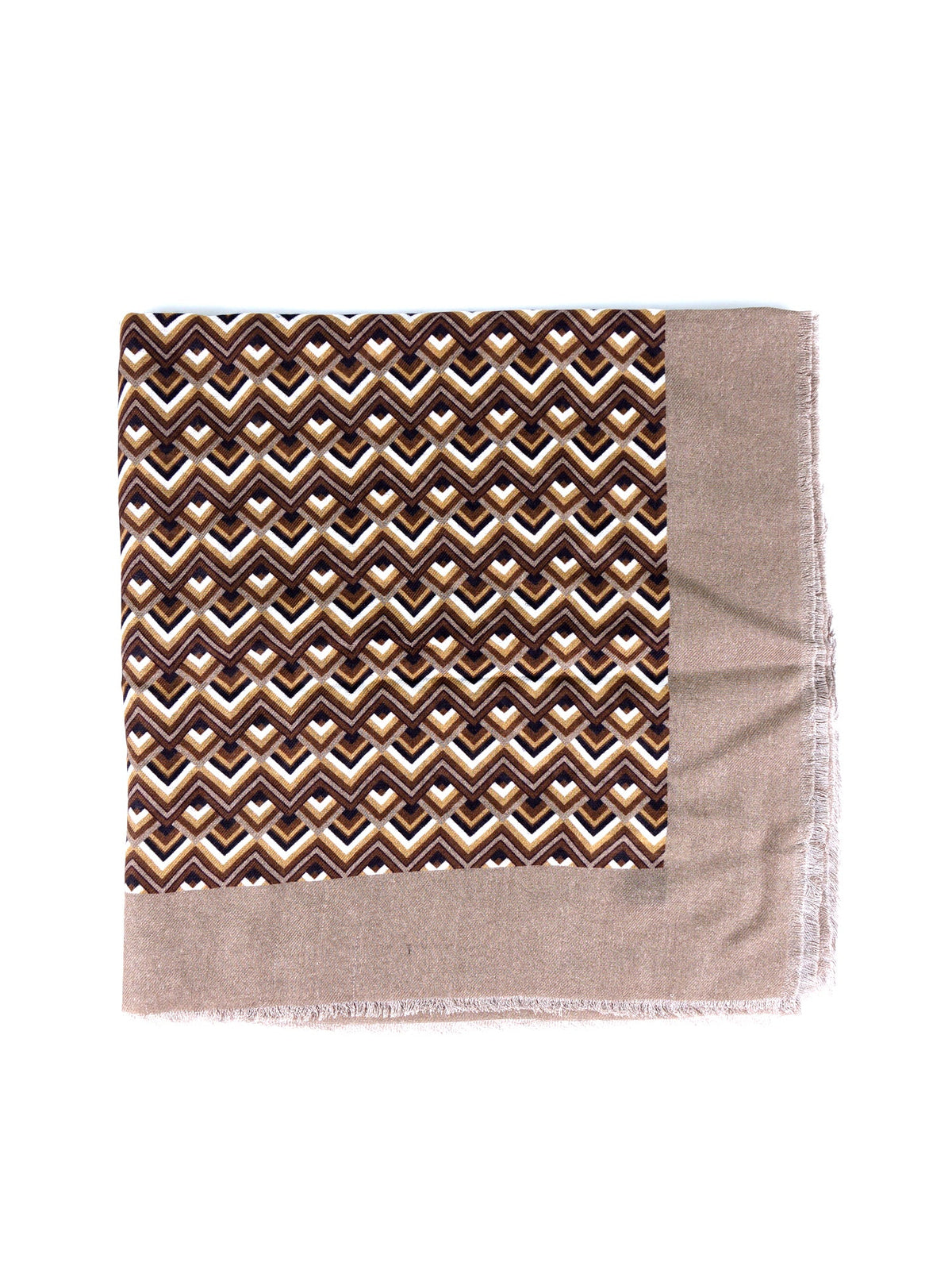 MIRATO Beige pure wool scarf