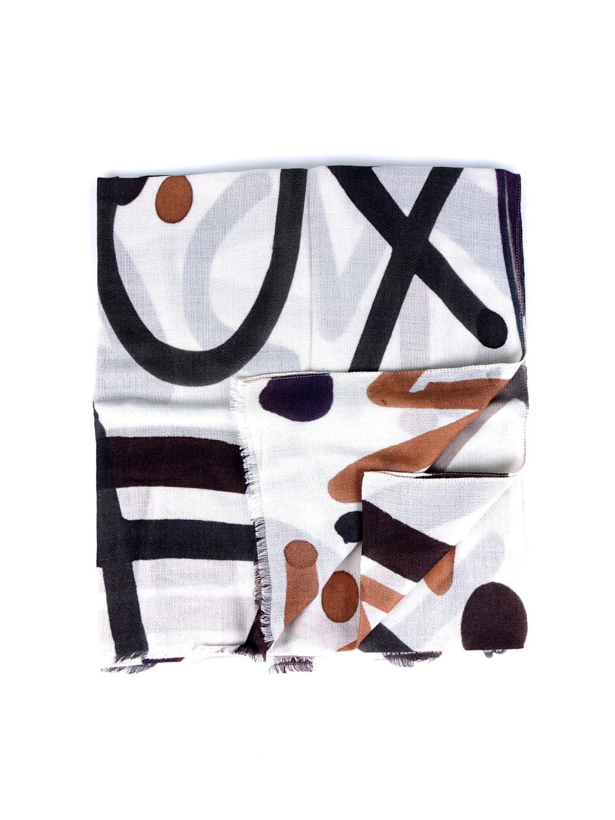 Beige NIGERI Pure Wool Scarf