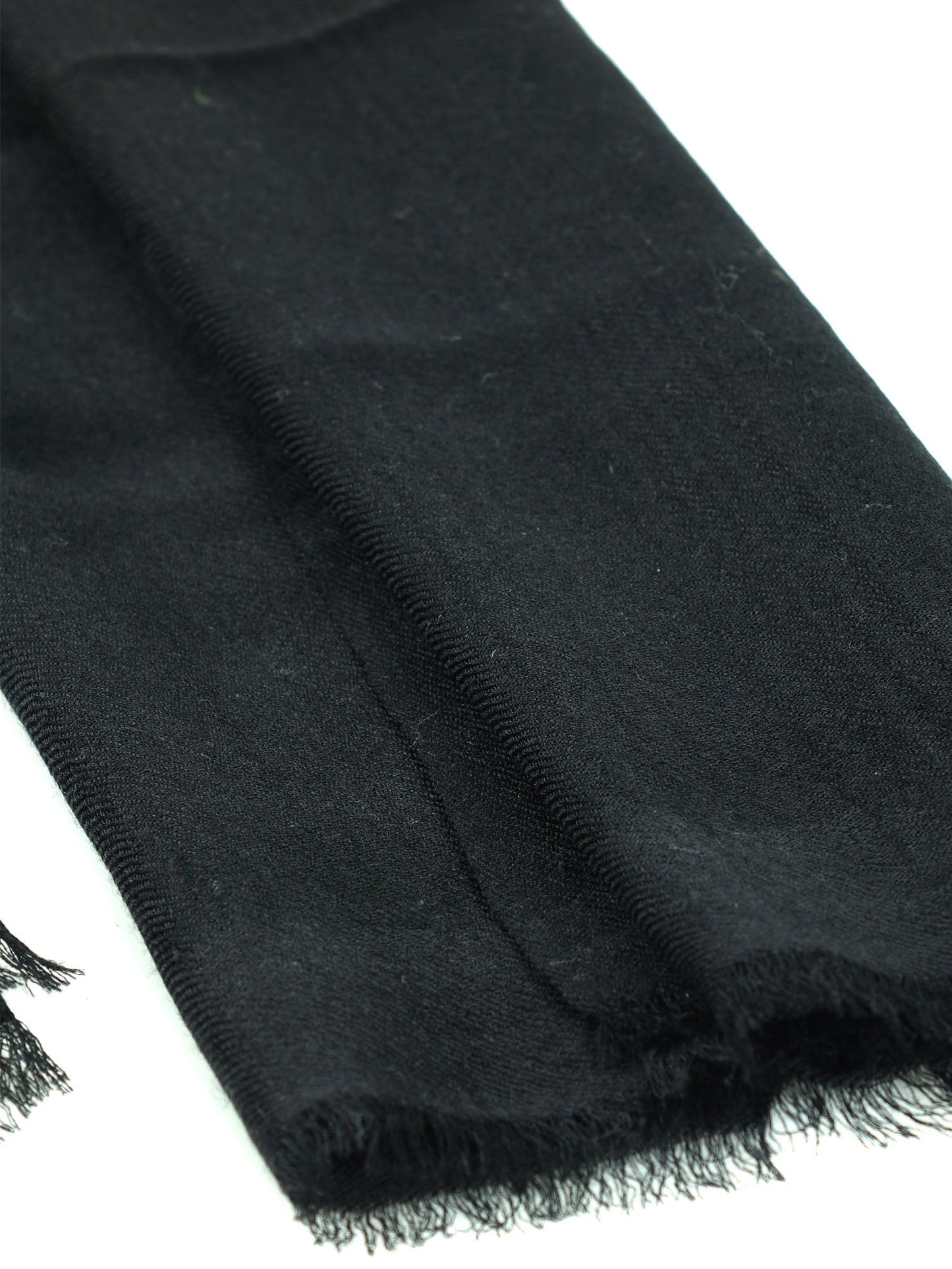 Black Wool and Cashmere Scarf DIXXIE