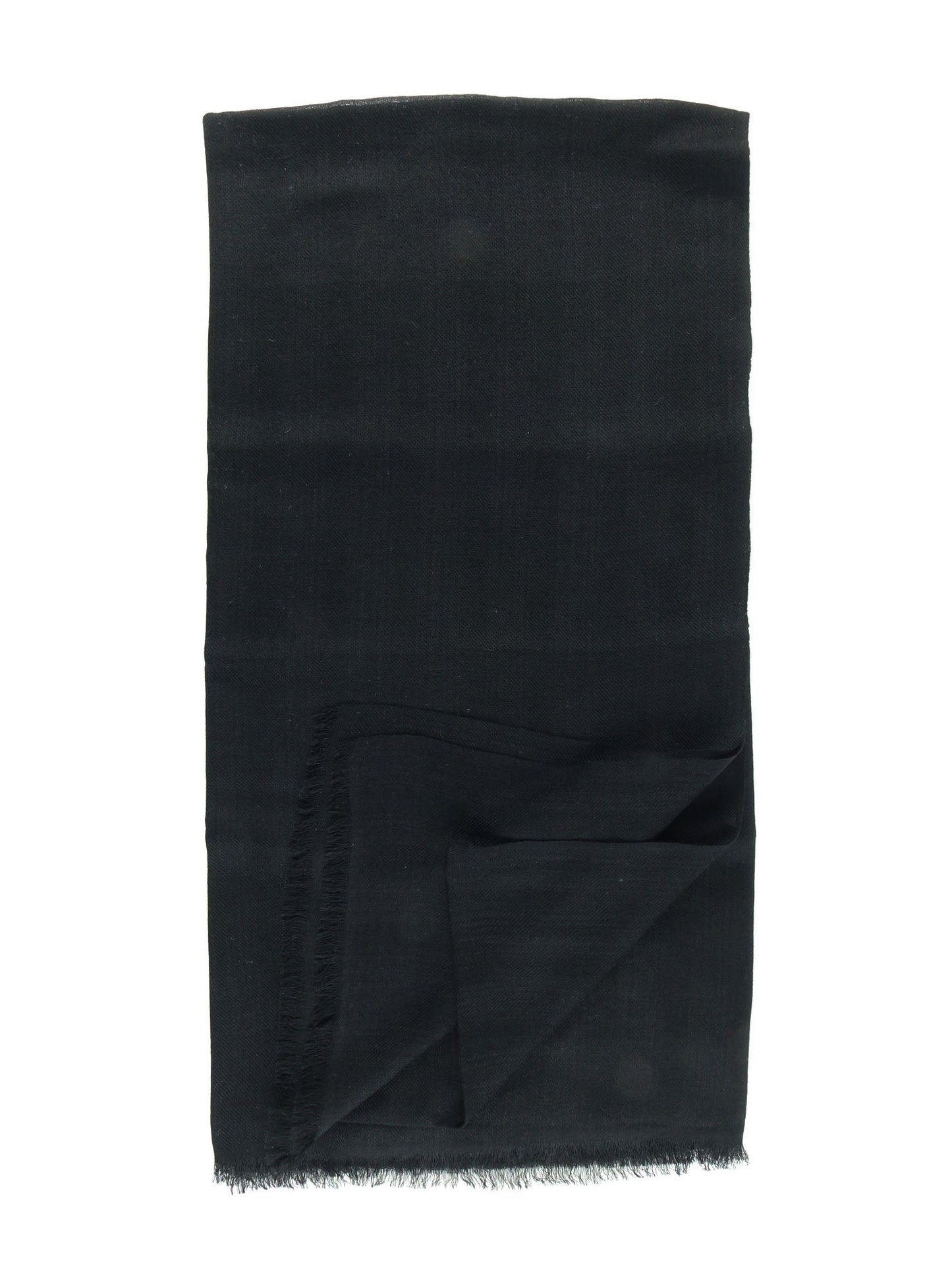 Black Wool and Cashmere Scarf DIXXIE