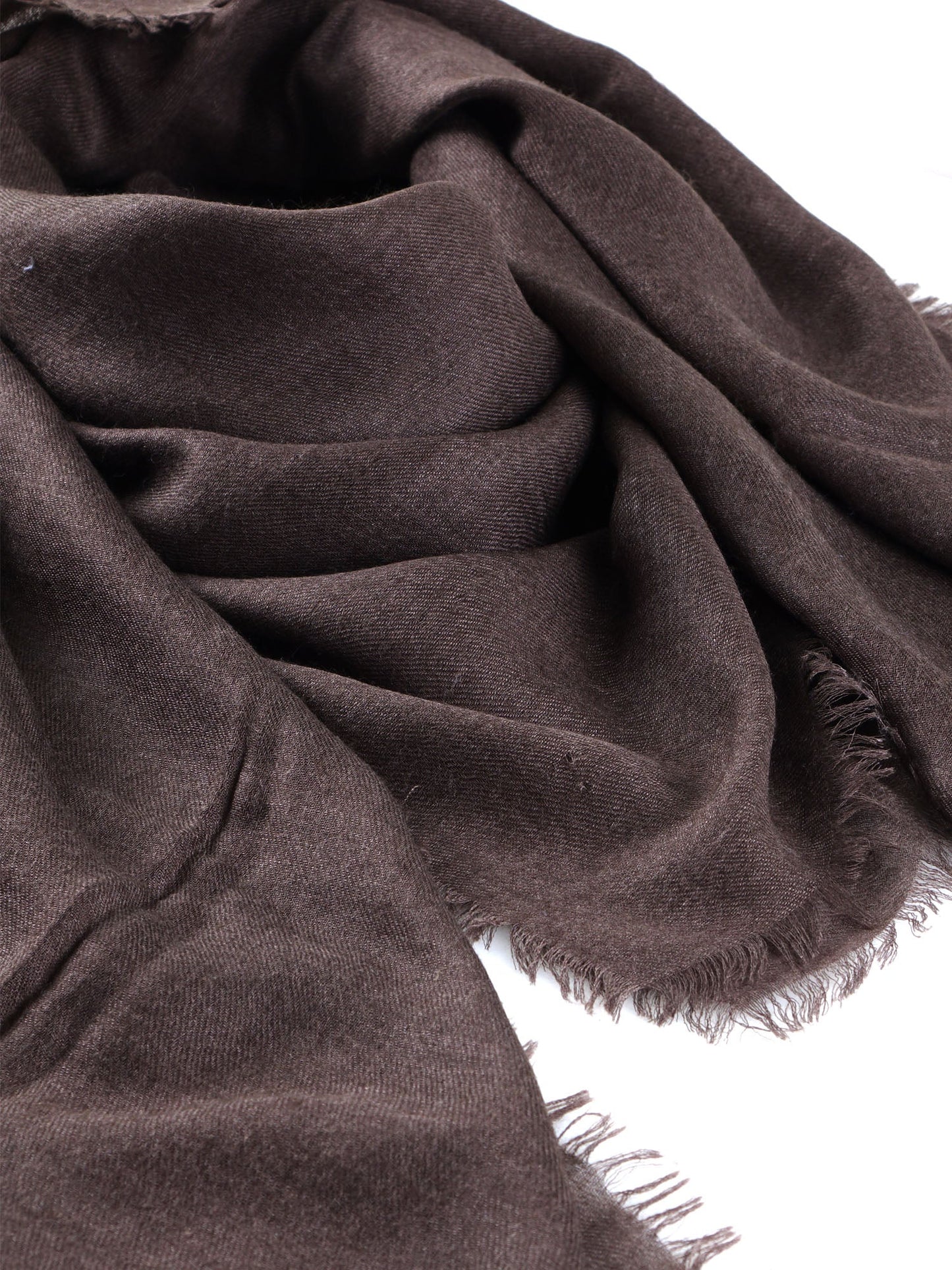 Brown cashmere scarf PALMA