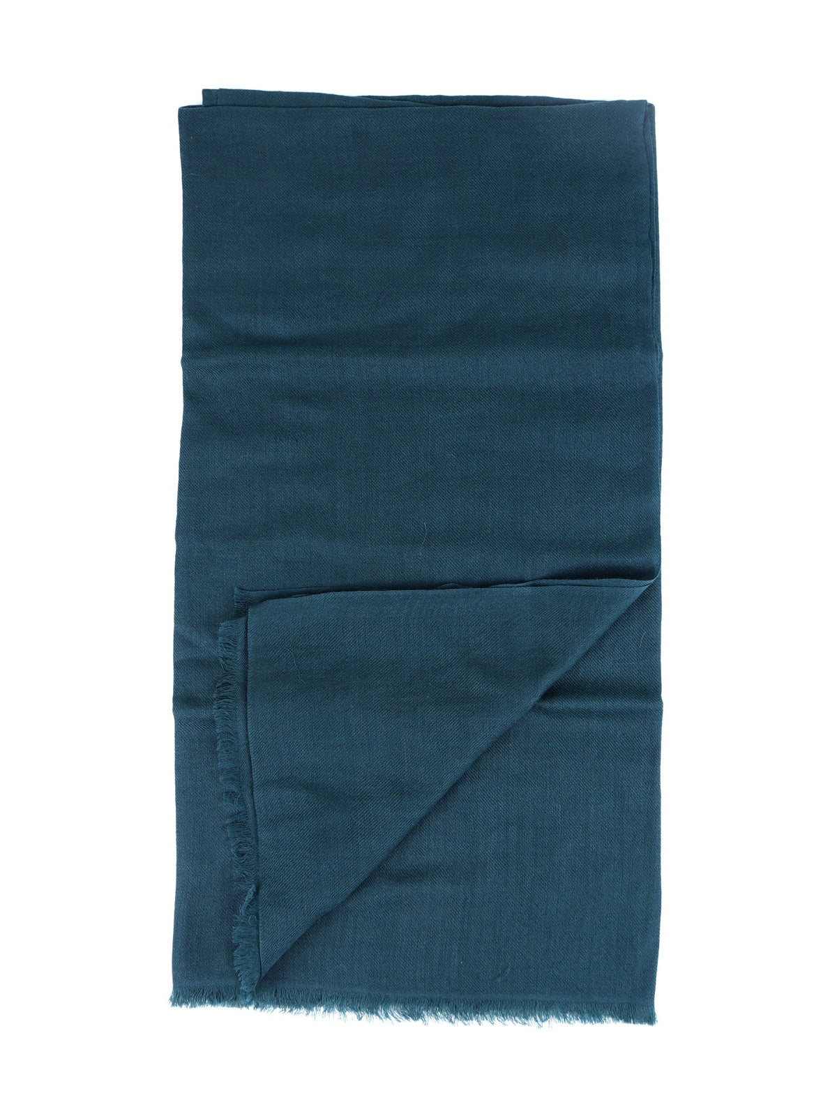SHELBY green wool and silk scarf