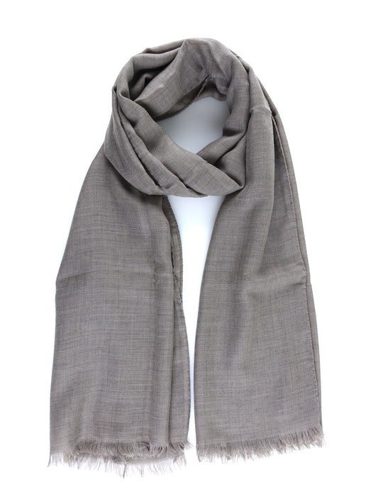 Brown Cashmere and Wool Scarf WILLY