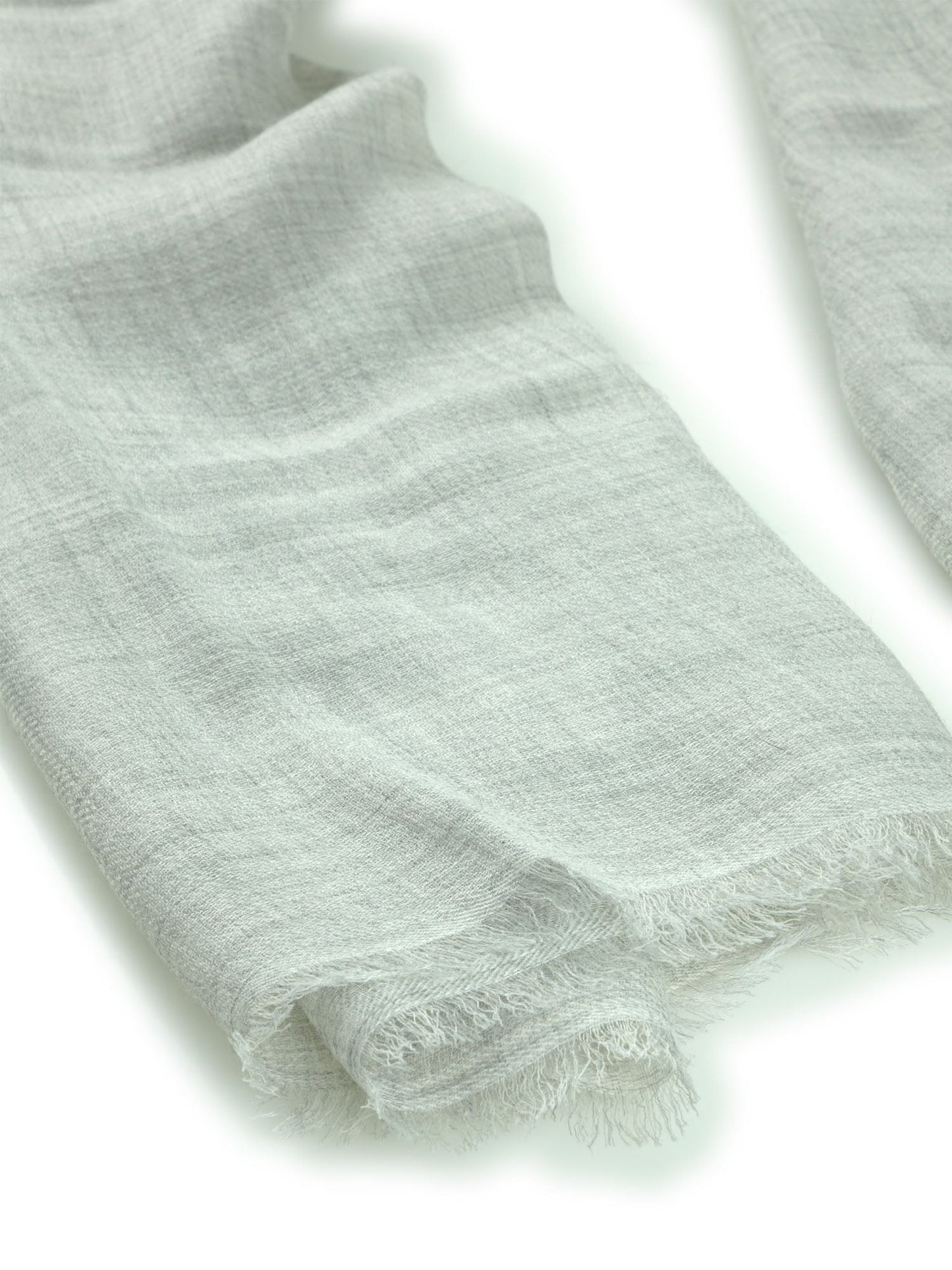 Gray wool and cashmere shawl DIXXIE