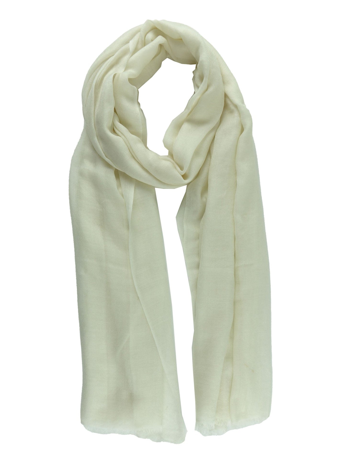 Ivory Wool and Cashmere Stole DIXXIE