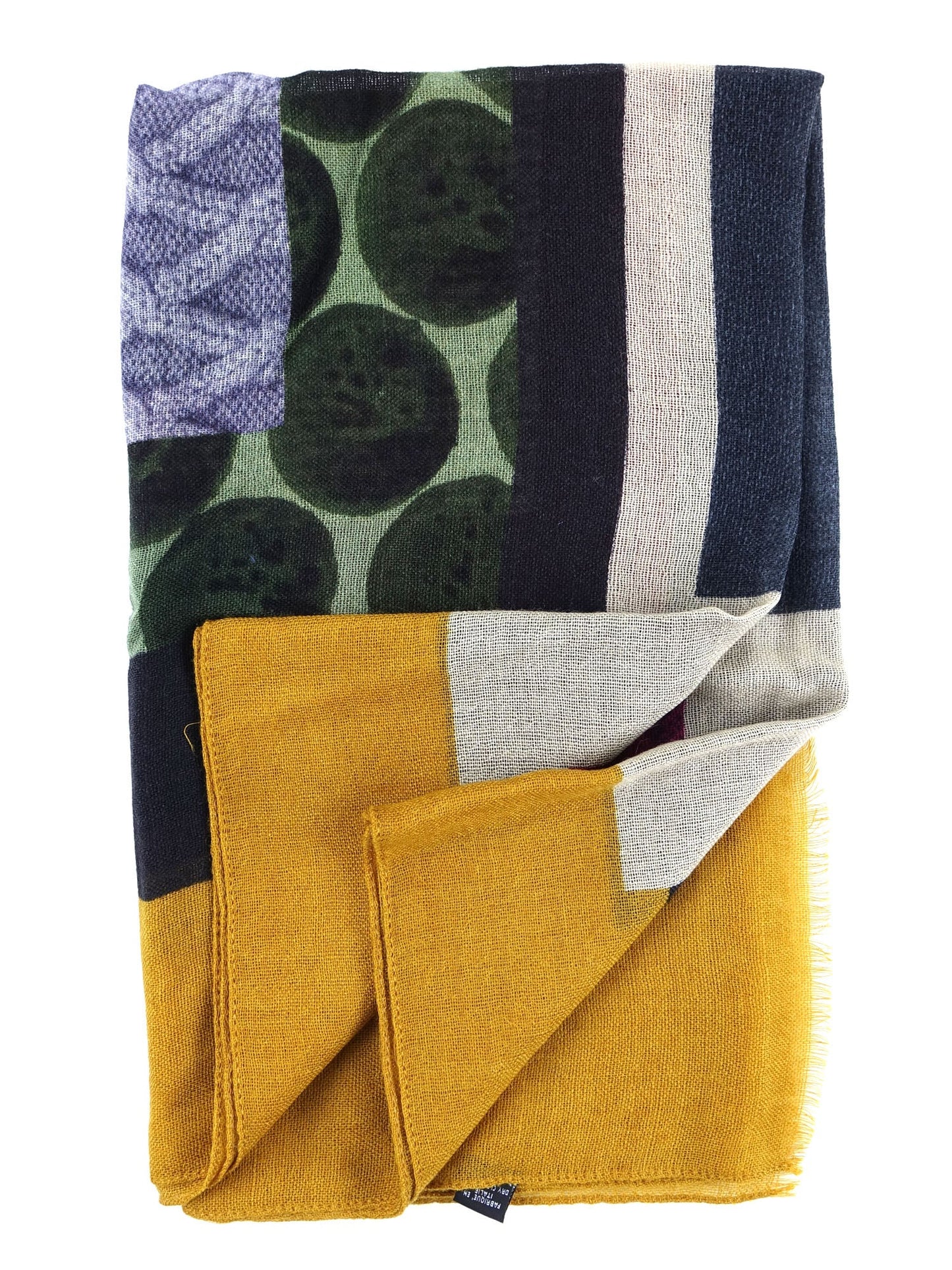 Multicolor Stole/Scarf in Pure Wool FRANCE