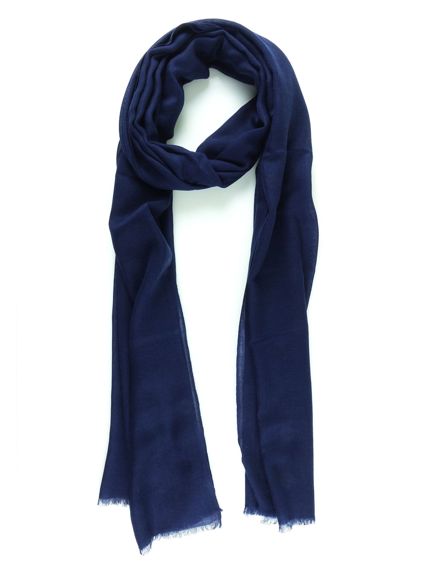 Blue Wool and Cashmere Stole DIXXIE