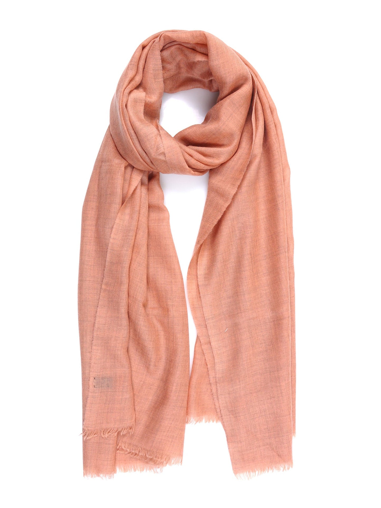 Salmon Pink Cashmere Scarf PALMA