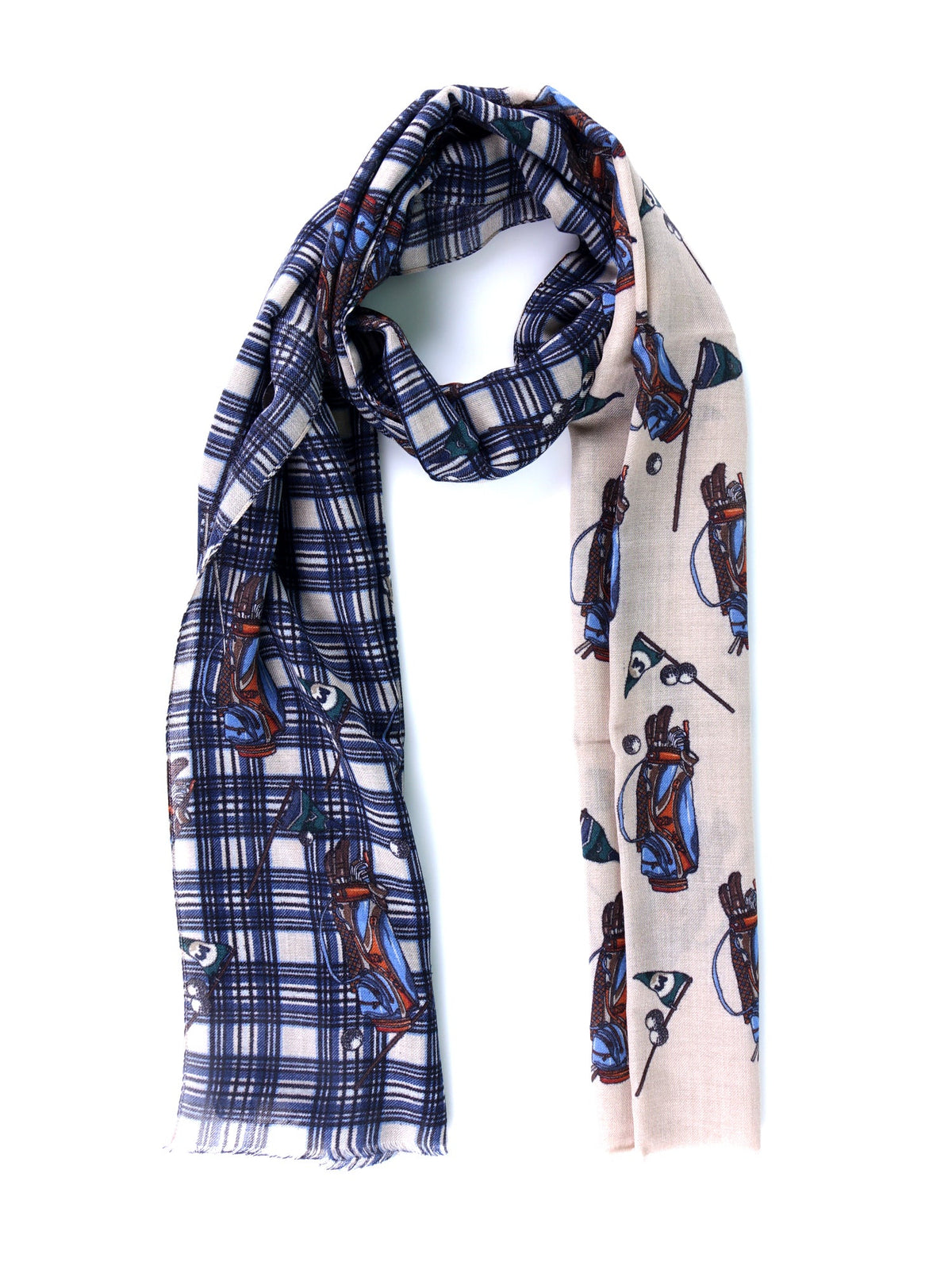 Pure Wool Beige GOLF Scarf