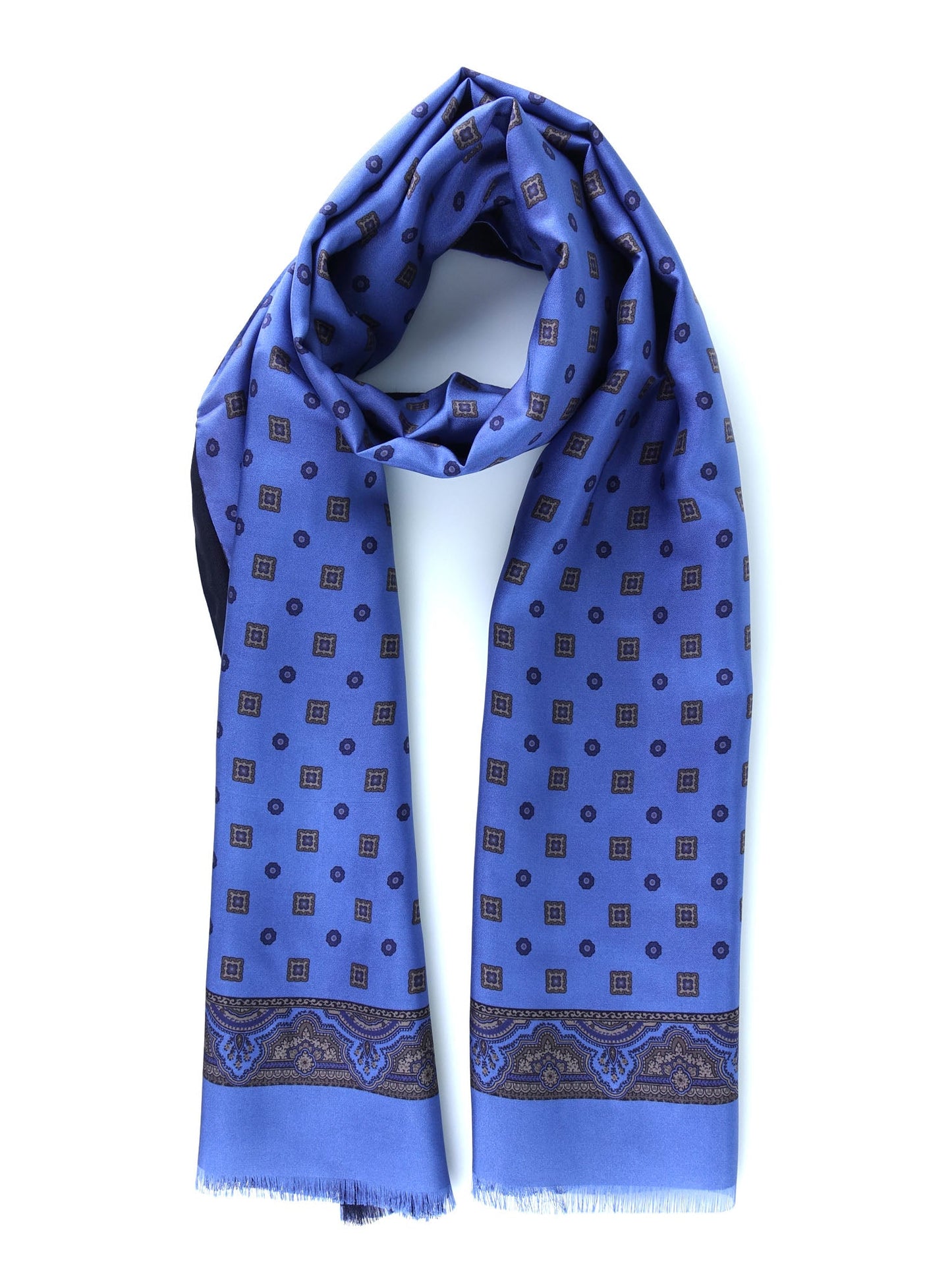 Double Fold Celeste Silk/Wool SCARF ROBERT