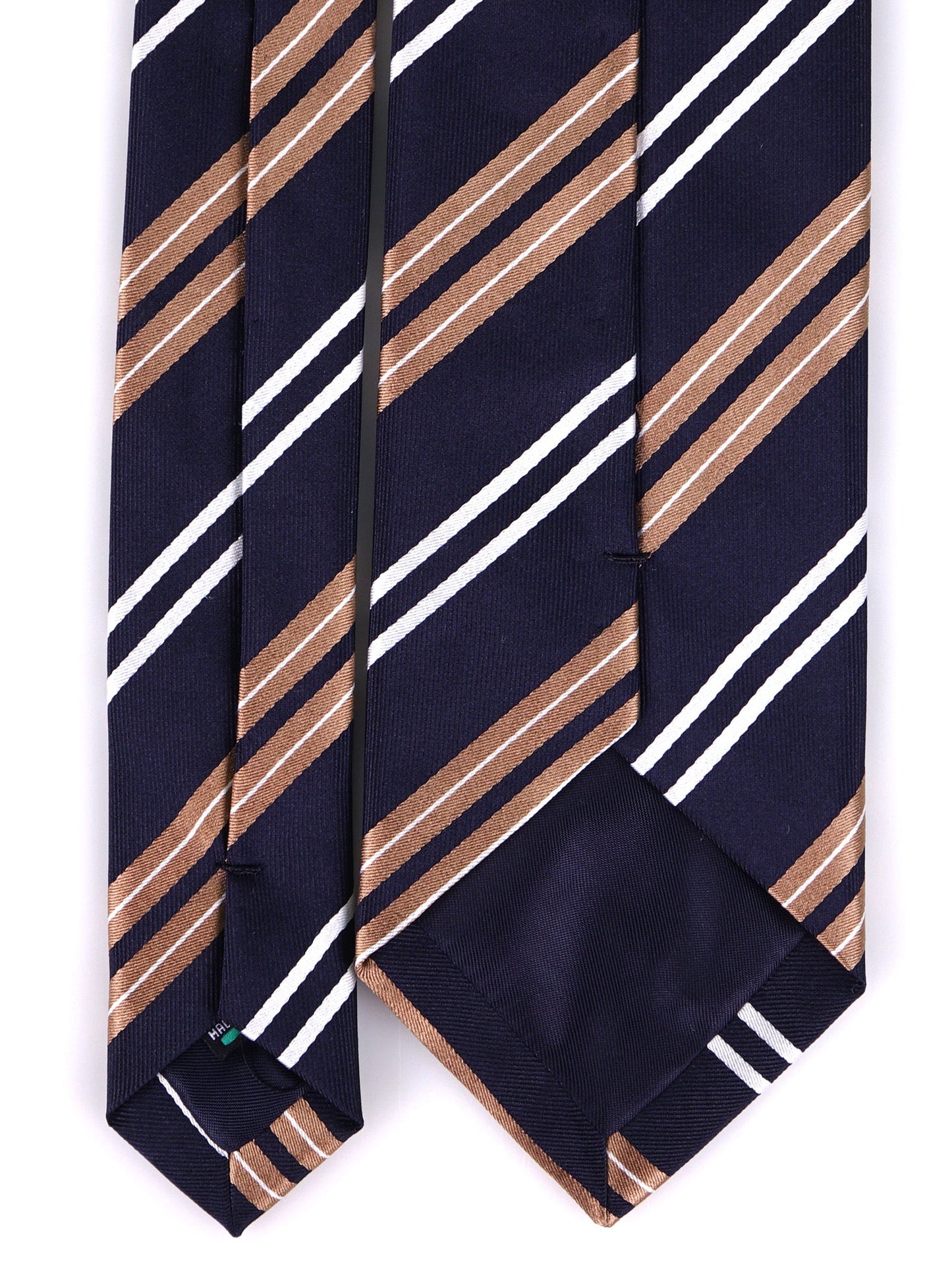 SERENO Dark Blue Silk Jacquard 3-Fold Tie