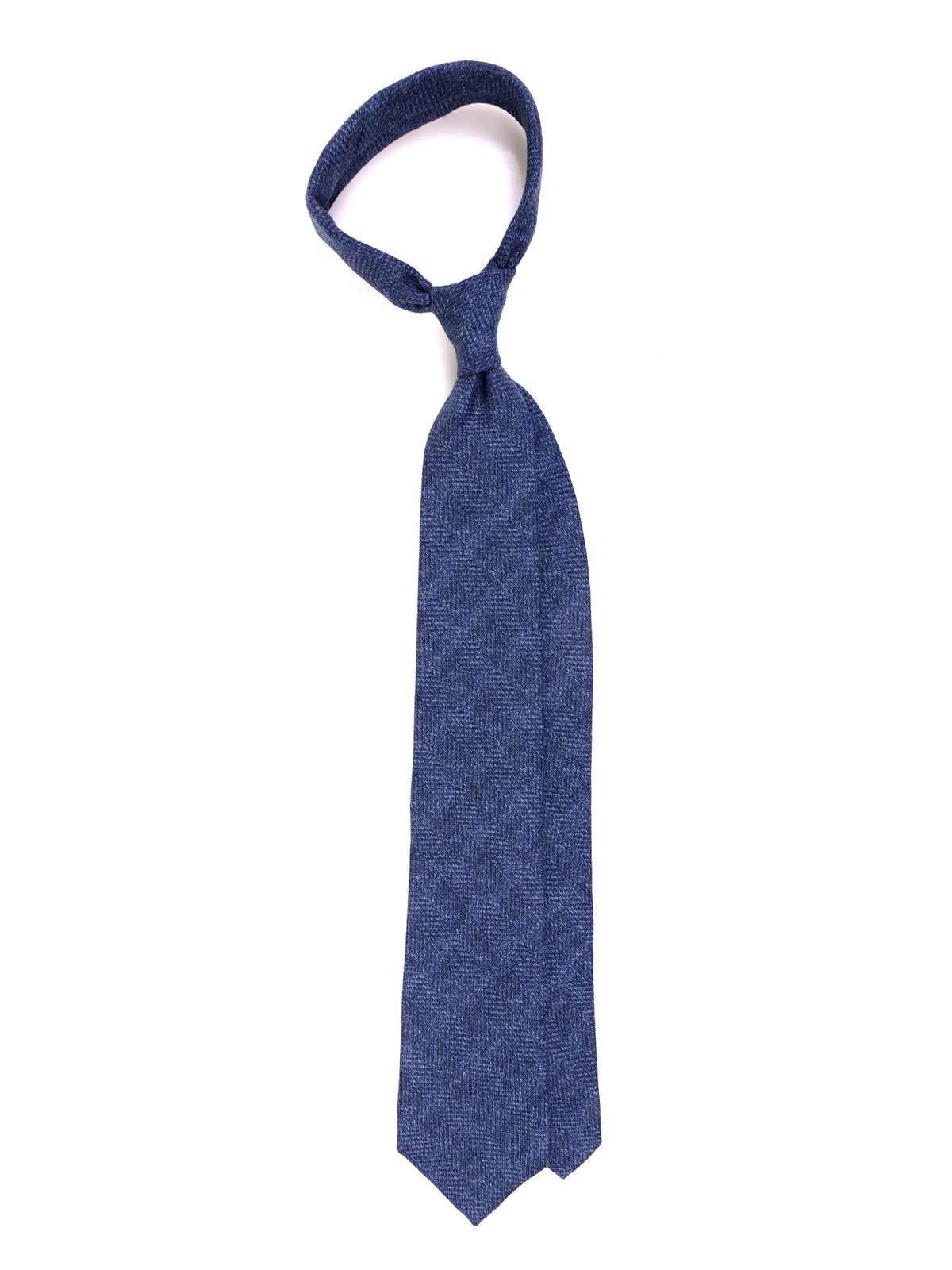 Light blue 3-fold pure SHINES wool tie