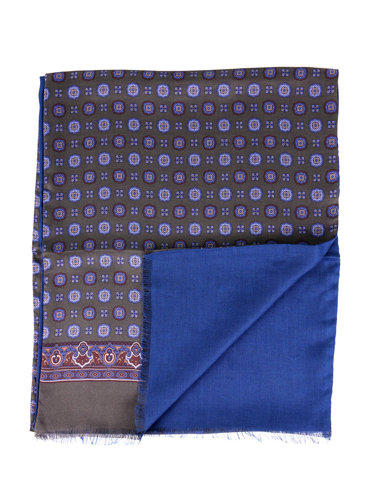 Green Double-Layered Silk\Modal Scarf SOPPLY